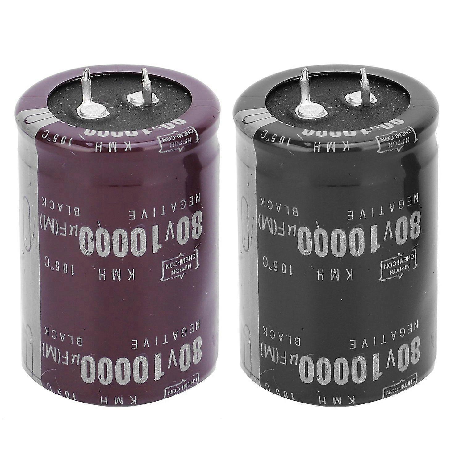 2 Stück Aluminium-elektrolytkondensatoren 10000μf 60v 105℃ Für Verstärker, Audiogeräte, Led-beleuchtung 35x50
