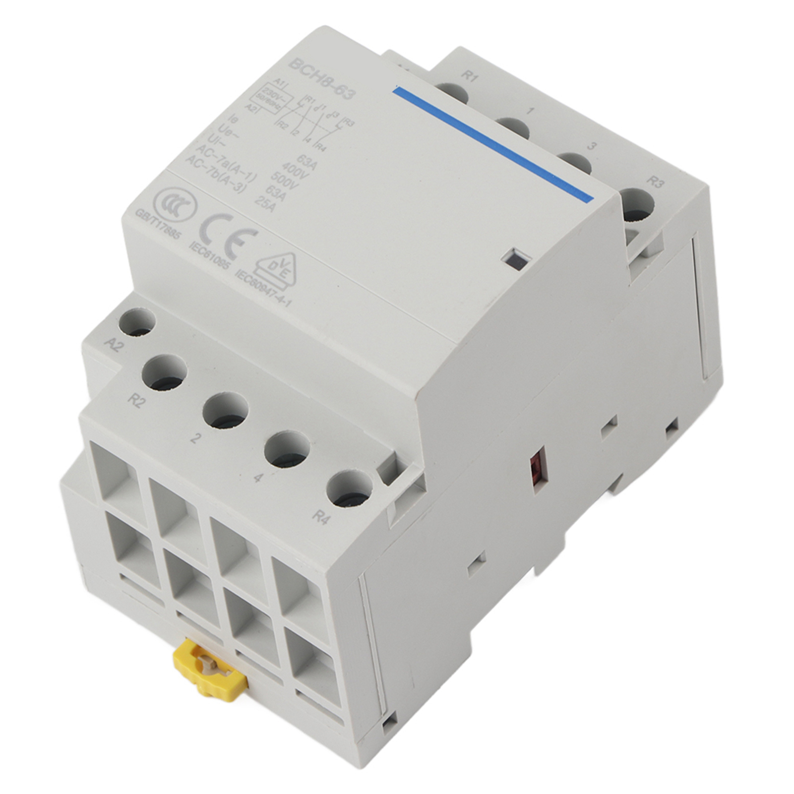4p 63a 24v/230v 50/60hz Haushalts-wechselstromschütz 2no2nc (230vac)