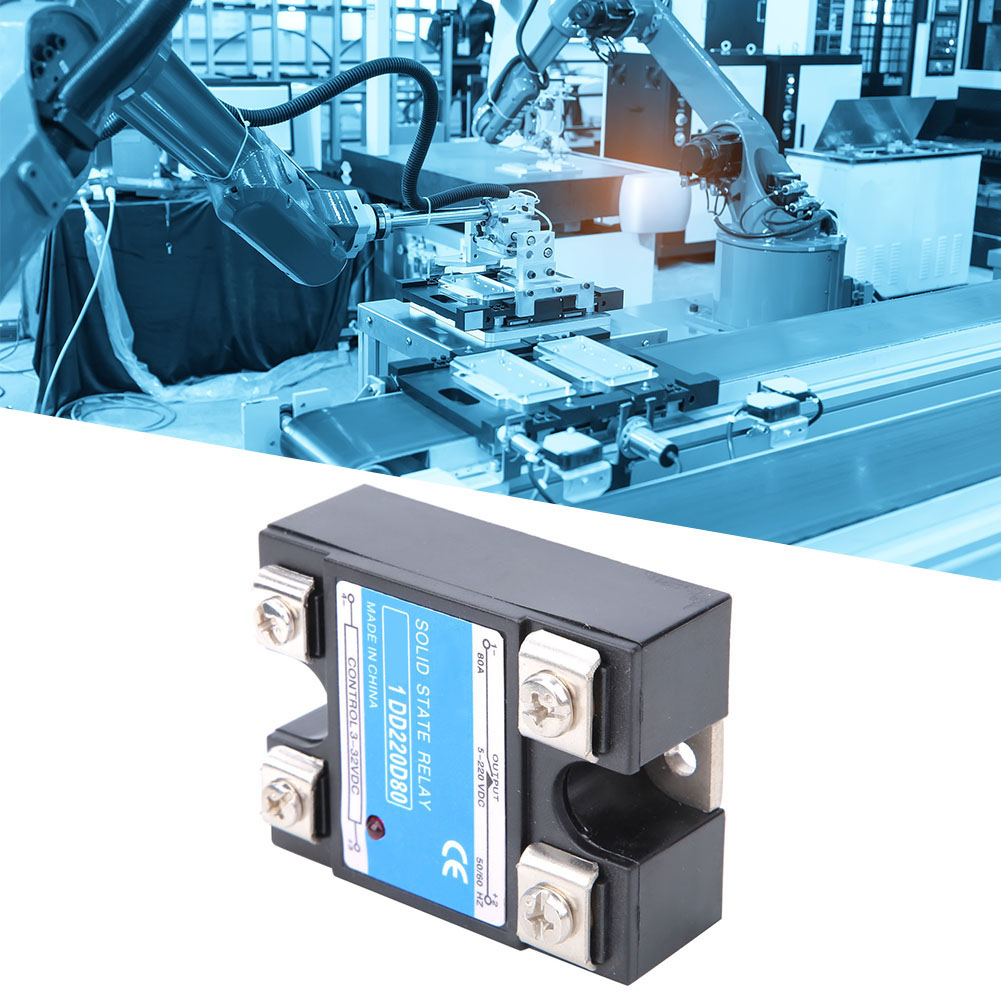 Halbleiterrelais Dc Dc Ssr Eingang 3-32vdc Last 5-220vdc Steuerrelais (80a)