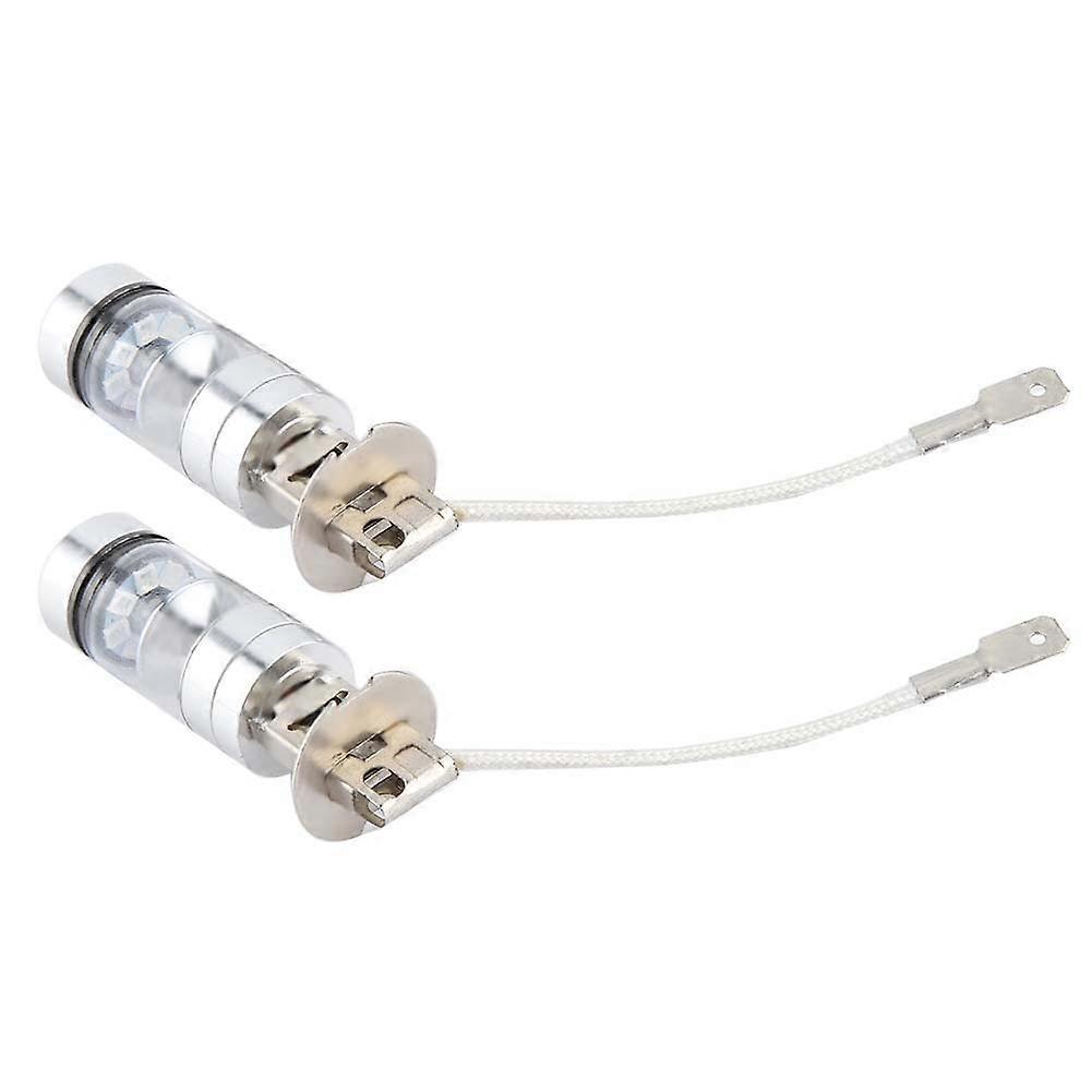 2x H3 6000k Blau 100w Led-scheinwerferlampen-set Nebelscheinwerfer Auto-fahrlicht