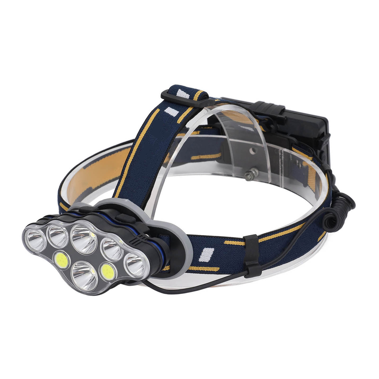 Wiederaufladbare, Superhelle Stirnlampe Mit 8 Leds, Wasserdicht (ipx4), Taschenlampe