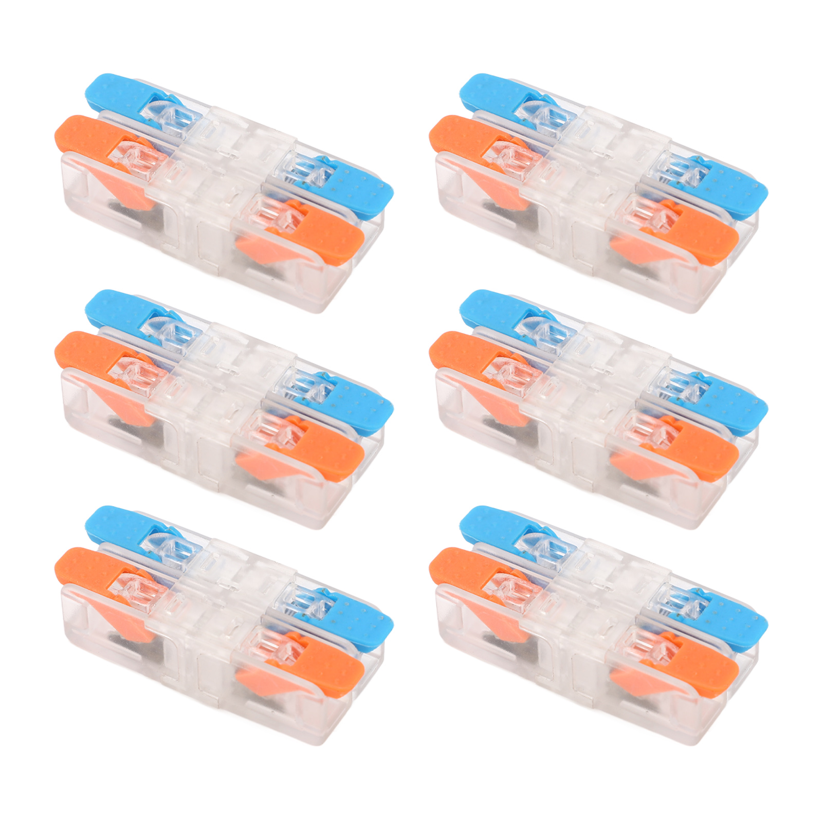 10 Stück Kompakt-leiterverbinder, 2 Eingänge, 2 Ausgänge, Hebel-drahtverbinder, Elektrische Steckverbinder, 41 A, 450 V