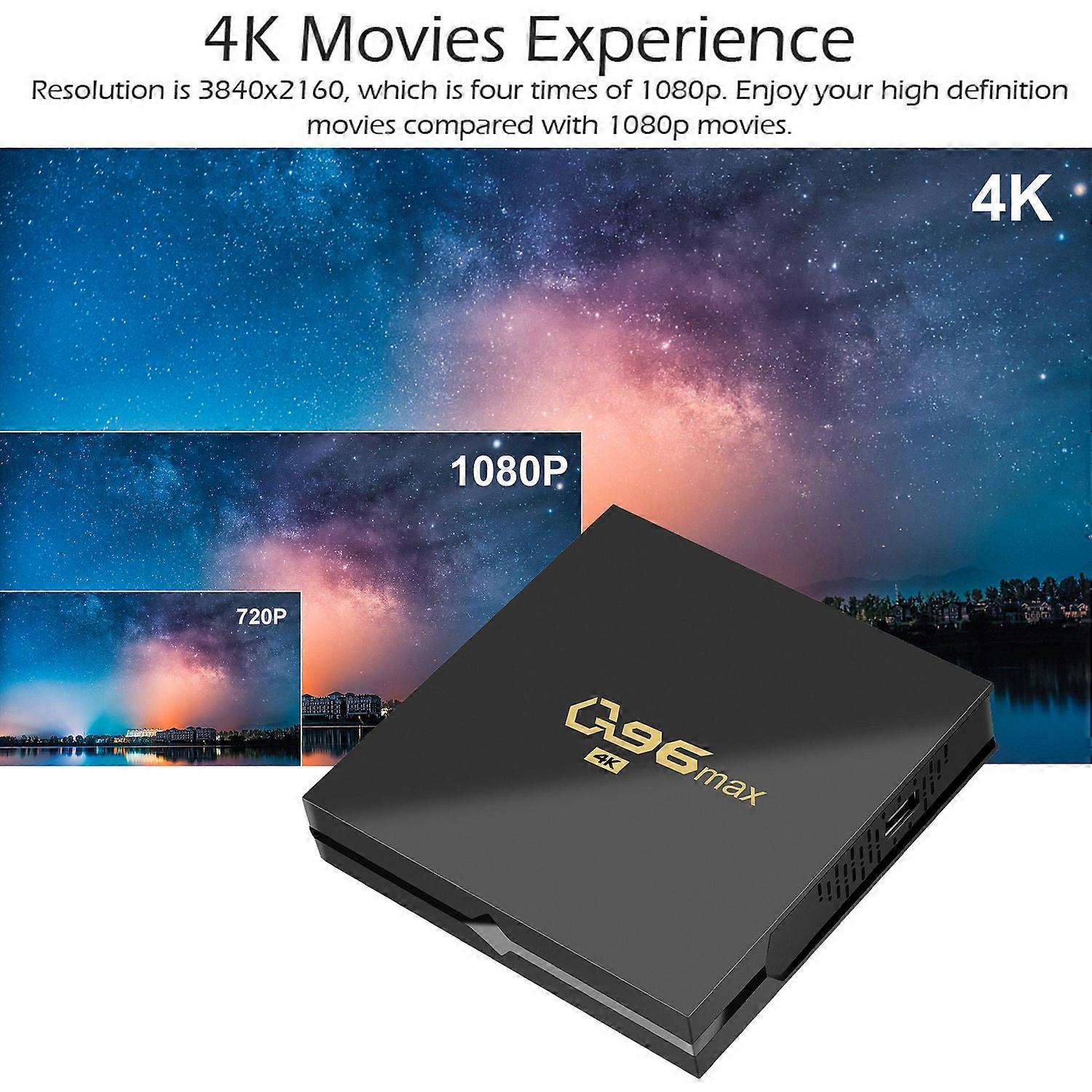 Q96 Max Android 7.1 Tv-box Home Smart Player Amlogic S905 Quad-core 64-bit H.265 Uhd 4k Media Player