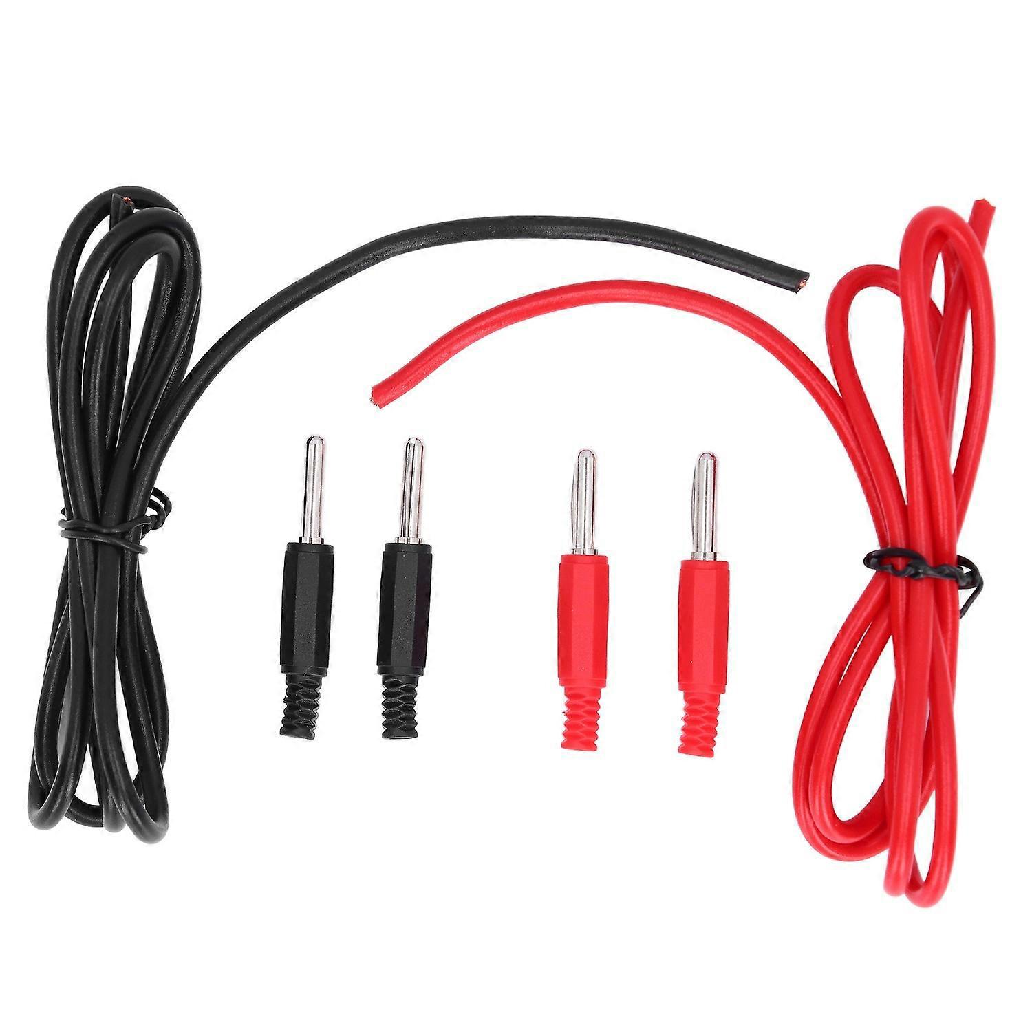 Satz Messleitungen Mit Messing-pvc-bananensteckern (stecker Auf Stecker) Für Autobatterien, 4 Mm