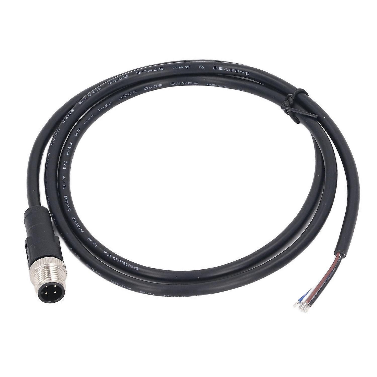 M12-steckverbinderkabel, 4-polig, 22 Awg, 1 M Leitungslänge, Ungeschirmt, Wasserdicht, 250 V