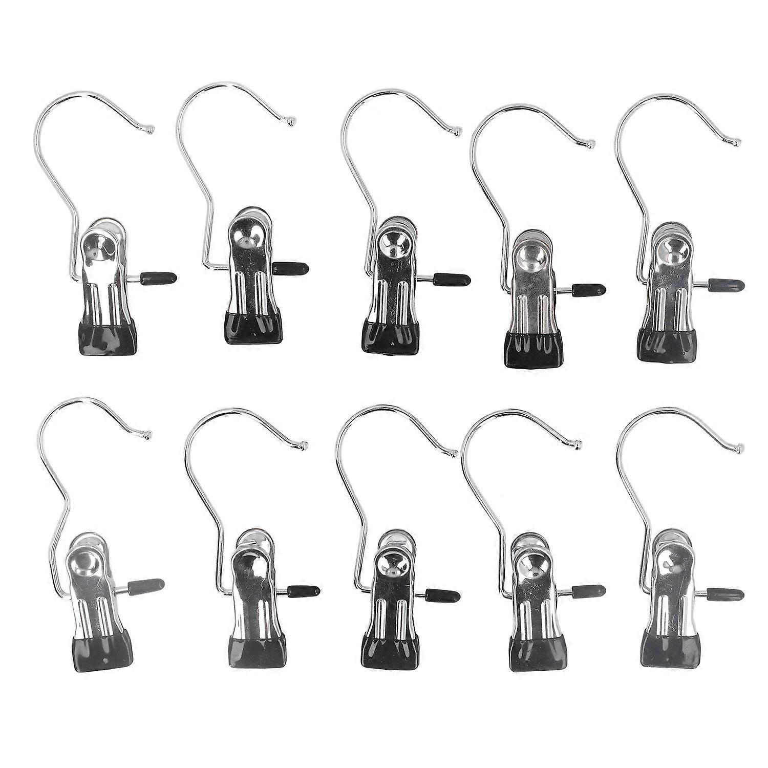 10 Stück Kurze Aufhängeclips Aus Edelstahl, Robust Und Multifunktional, Zum Aufhängen Von Akten