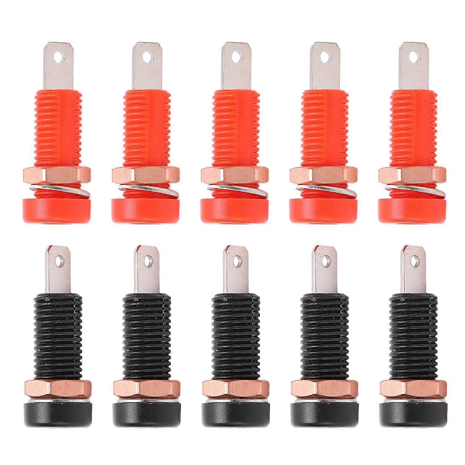 10 Bananenstecker, Messing, 4 Mm Lochdurchmesser, Maximaler Isolationswiderstand. 24-a-buchsenanschluss.