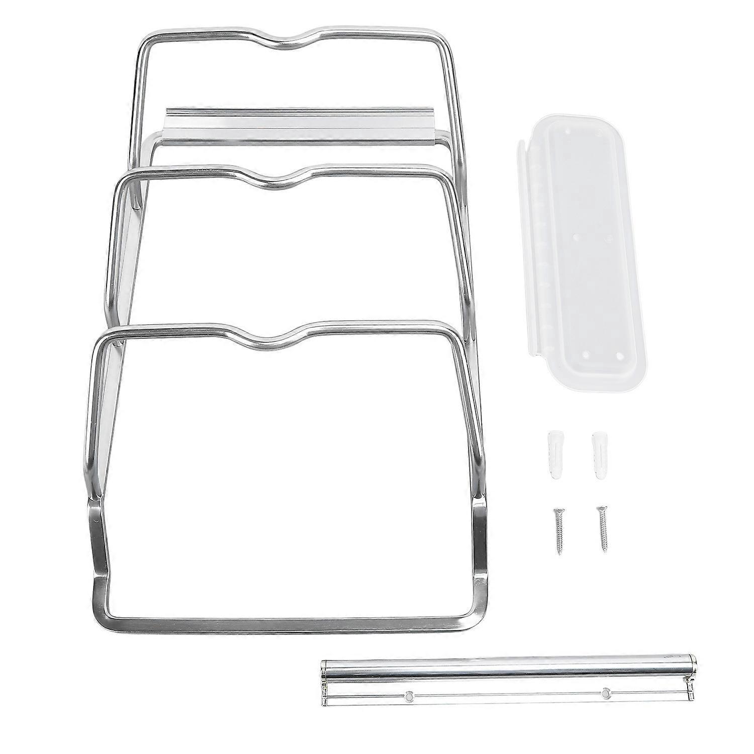 Hängender Topfdeckelhalter Aus Aluminiumlegierung, 3-stöckig, Für Schränke Und Teller