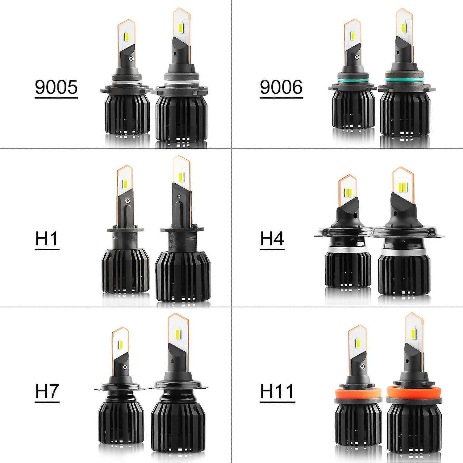 Stück Ip68 Wasserdichte 50w Auto-led-scheinwerferlampen Led-fahrlicht All-in-one Umrüstsatz H4/9003/