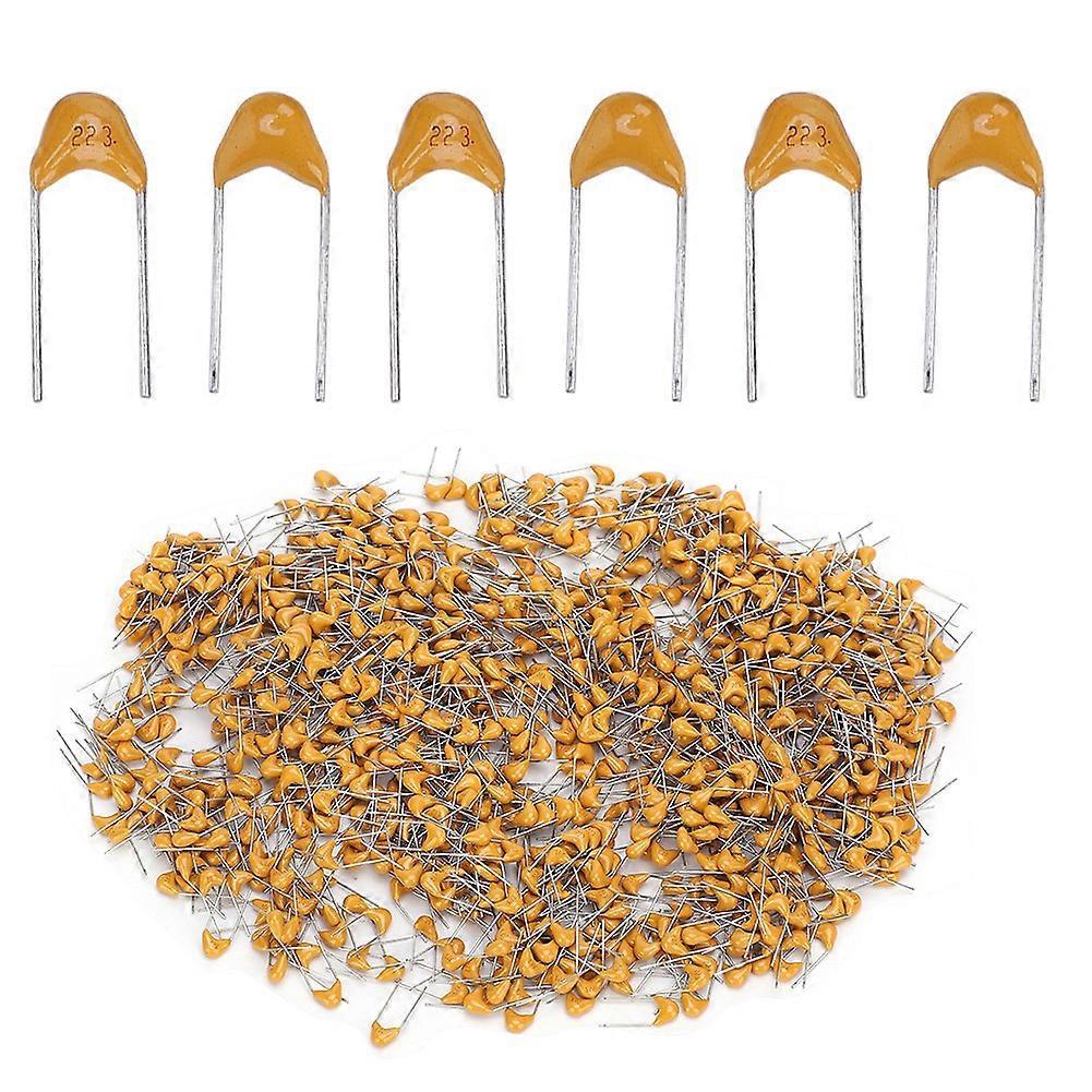 1000 Stück Keramikkondensatoren, Monolithisch, Inline, 0,022 Μf, Pin-raster 5,08 Mm, Dc 50 V, Abweichung 10 %