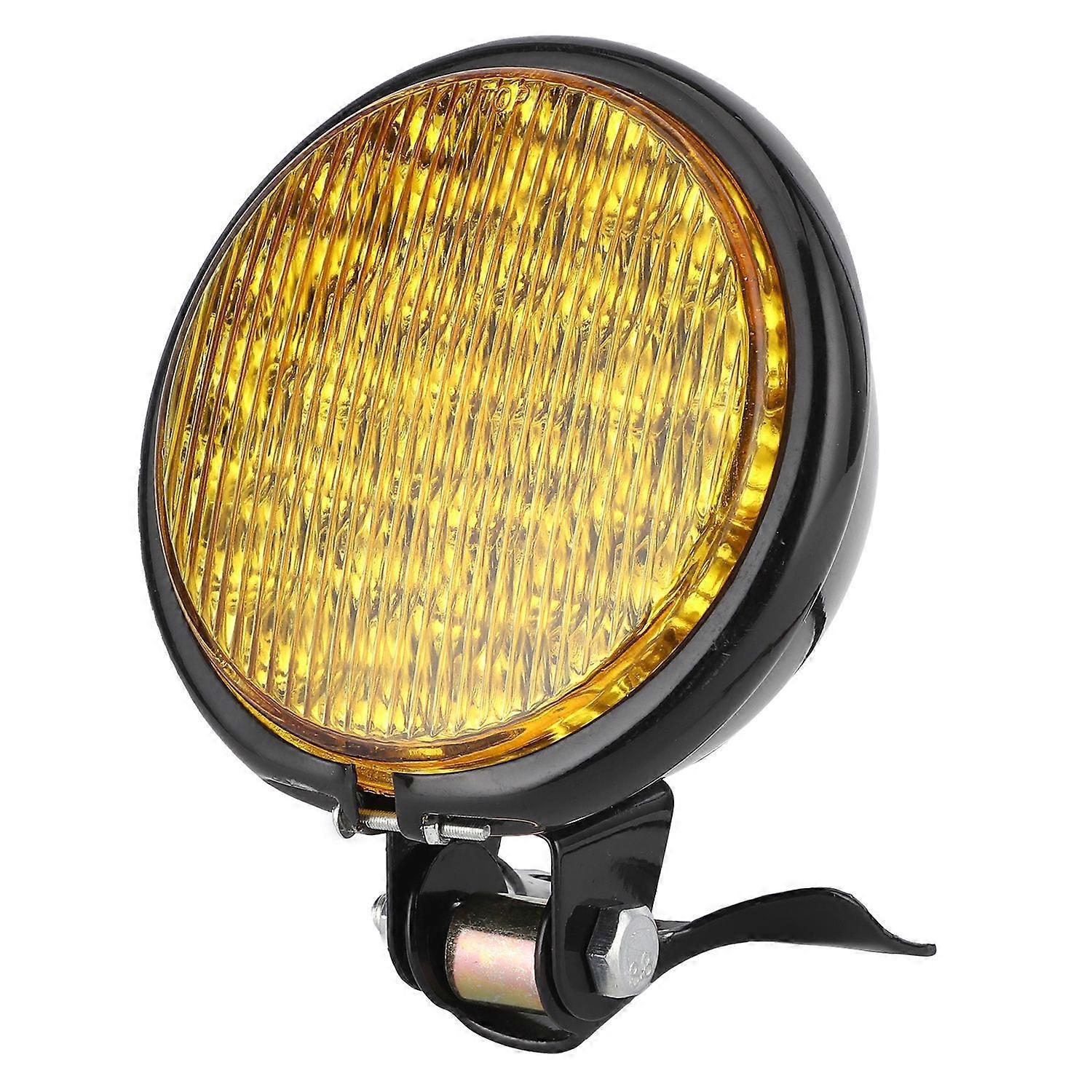 Led-scheinwerfer Mit Fern- Und Abblendlicht, Gelber Linse, Wasserdicht, Universell Für 12-v-motorräder