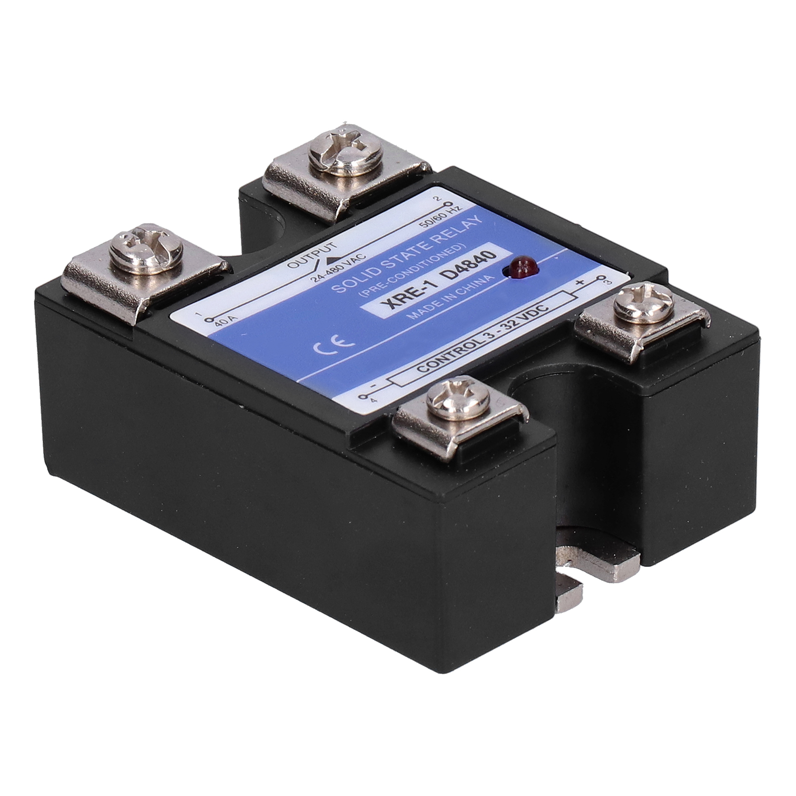 Halbleiterrelais, Einphasig, Transparente Kunststoffabdeckung, Xre-1 D4840, Elektronische Bauteile