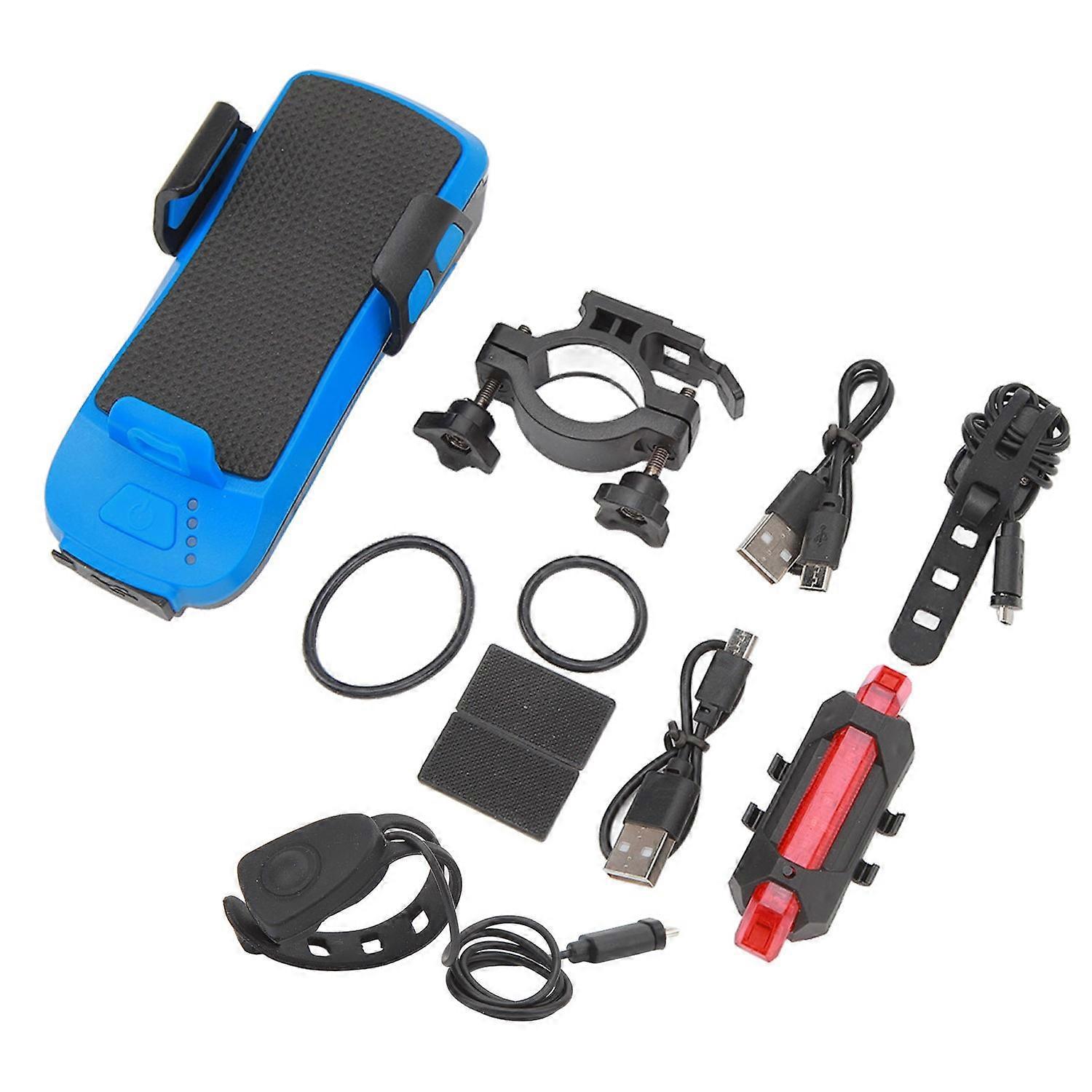 Fahrrad-handyhalterung, Fahrradscheinwerfer Mit Usb-ladefunktion, 3 Beleuchtungsmodi, Rutschfest, Mit Powerbank
