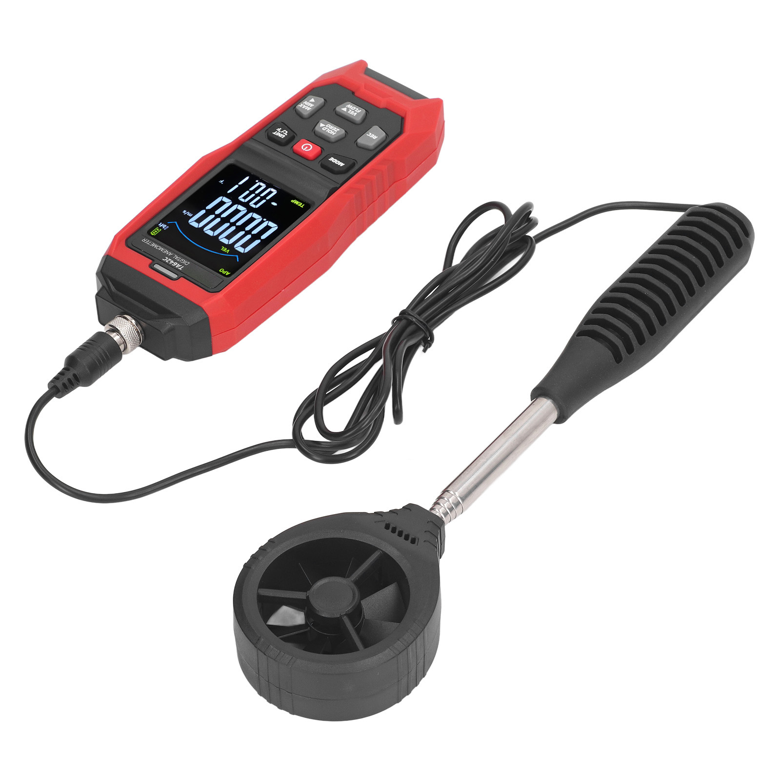 Tragbares Digitales Anemometer, Handluftstrom-geschwindigkeitsmesser, Windgeschwindigkeitsmesser