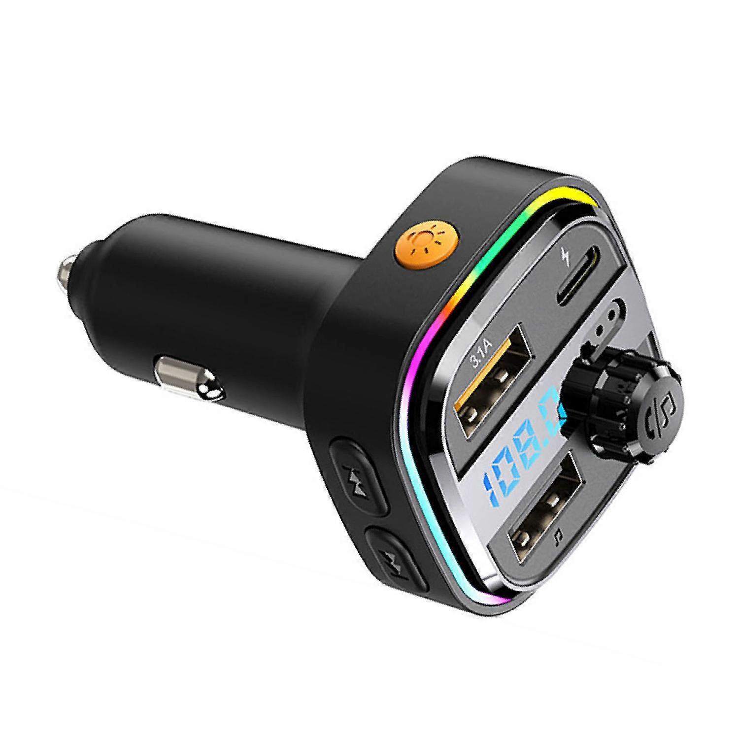Bluetooth-mp3-player Fürs Auto, Fm-transmitter, Usb-ladeanschluss, Multifunktionaler Bluetooth-adapter Fürs Auto