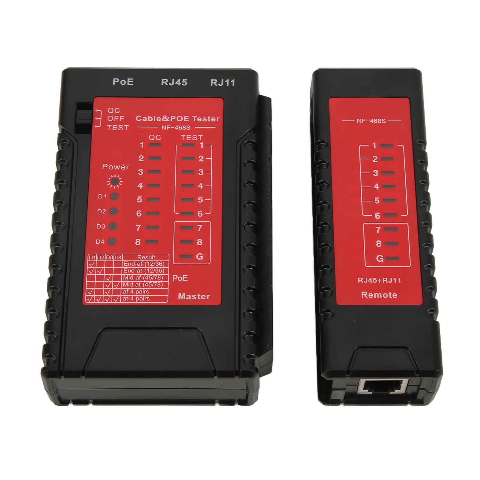 Noyafa Nf-468s Netzkabeltester Mit Spannungsfestigkeitsprüfung Und Trennerkennung Für Telefonkabel
