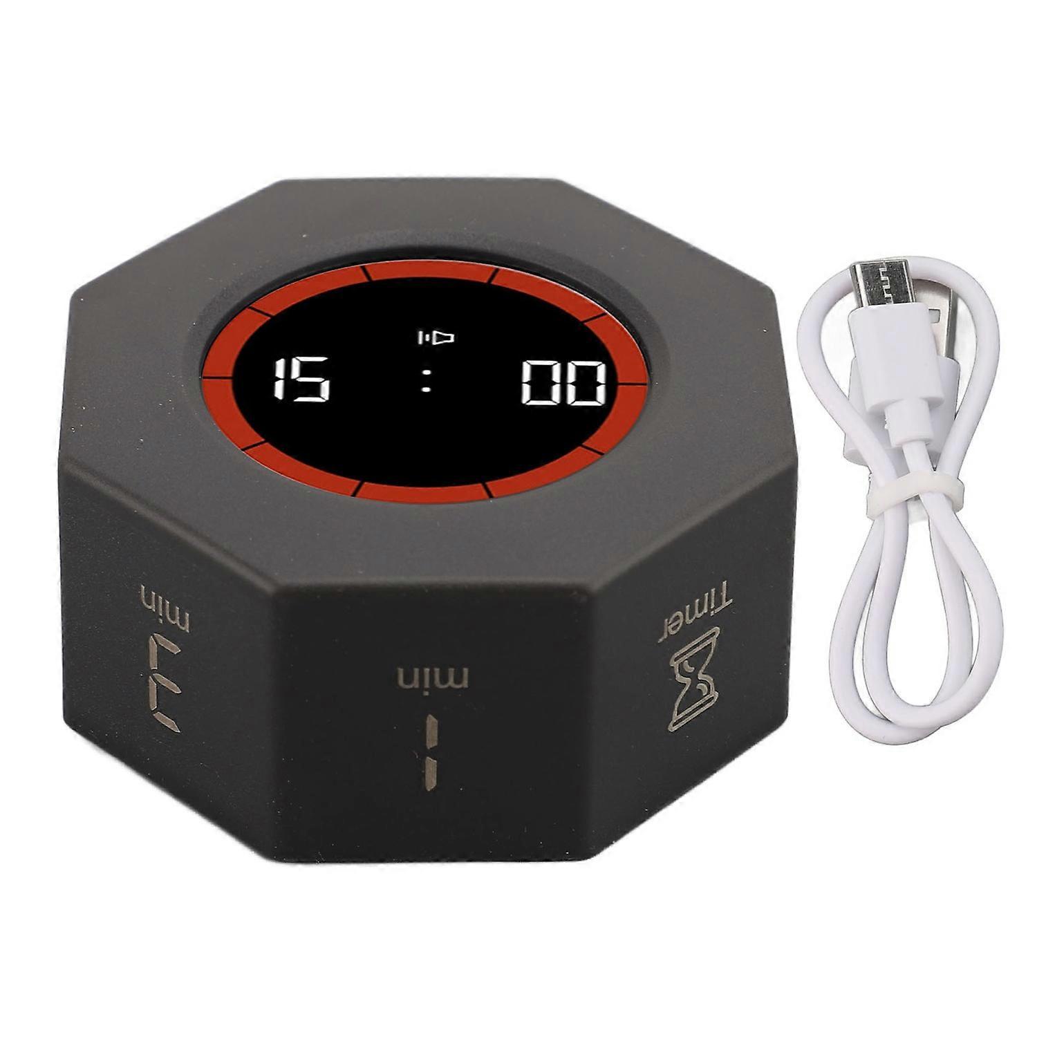 Achteckiger Tischtimer Mit G-sensor Für Produktivität Und Aufgabenmanagement, Arbeit, Studium, Küche – 1 3 5 15 30 60