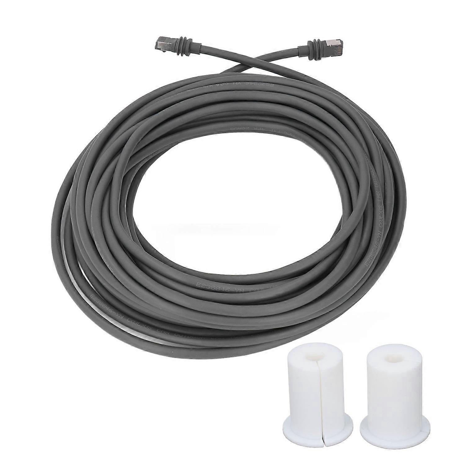 30 Fuß Langes Satellitenkabel, 24 Awg, Einadriges Kupferkabel, 2000 Mbit/s, Ersatzkabel Mit Endkappe Für V