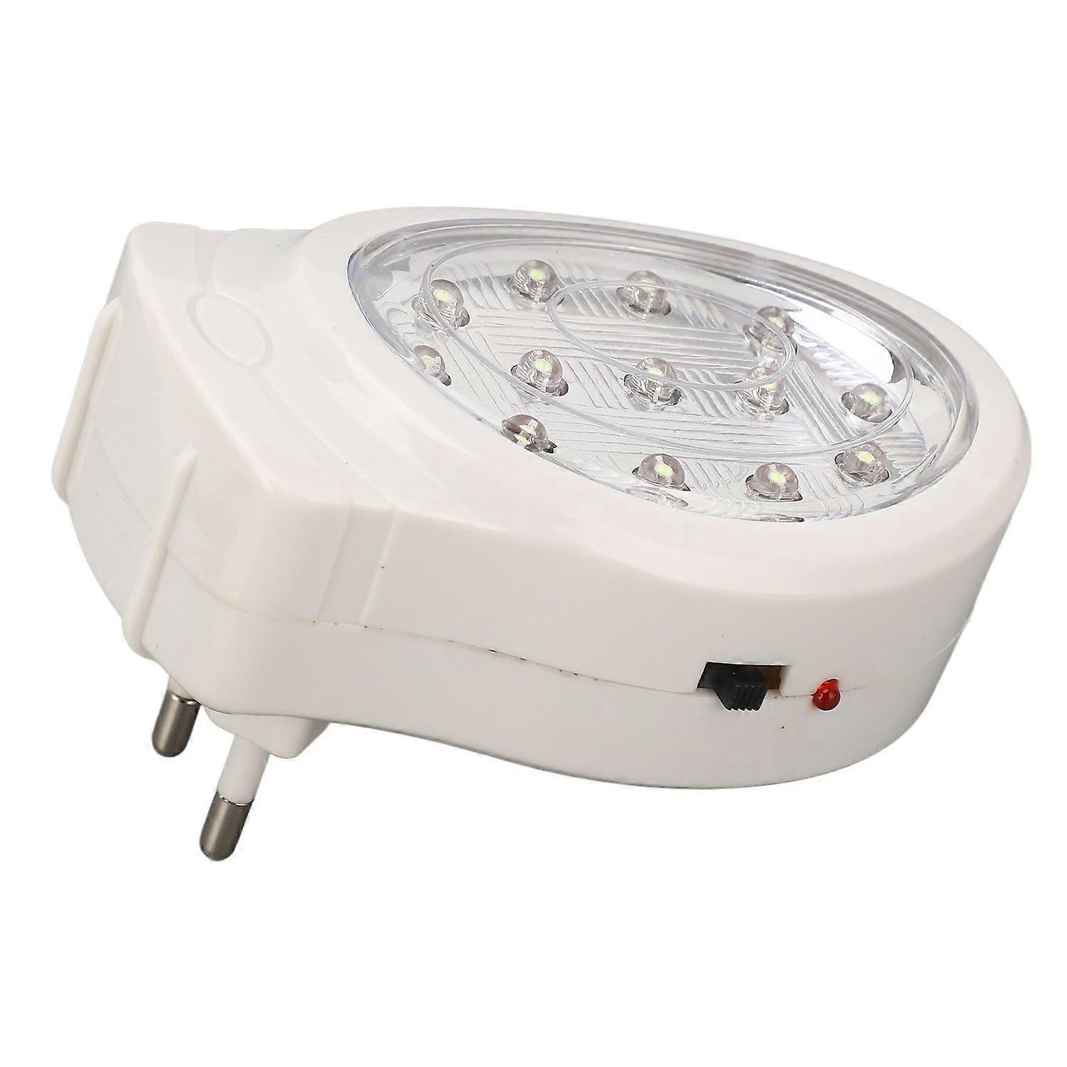 Led-notleuchte 2w Kaltweiß, 2 Helligkeitsstufen, Energiesparmodus, Wiederaufladbar, Netzanschluss, Ac11