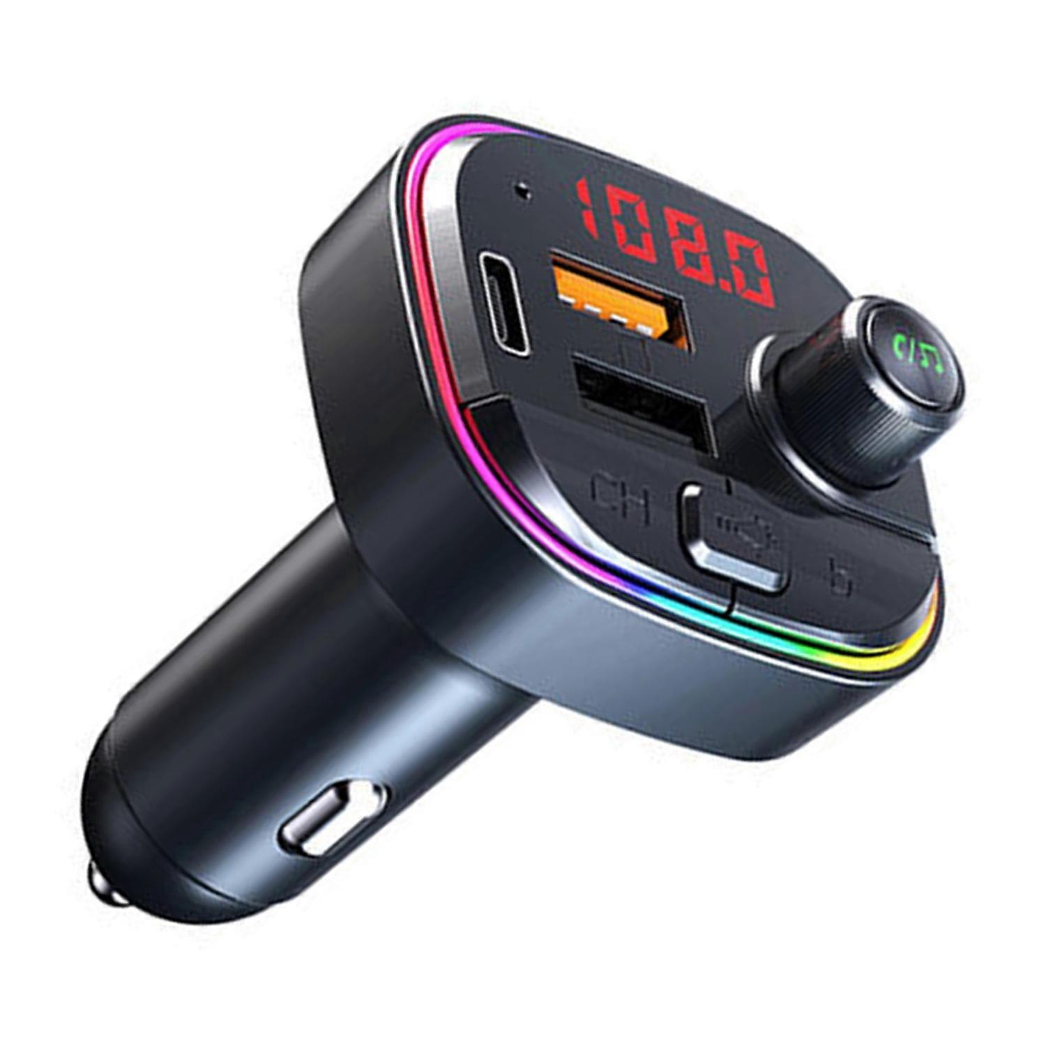 Bluetooth-fm-transmitter Fürs Auto Mit Geräuschunterdrückung, Pd Qc3.0, Zwei Usb-anschlüssen Und Bluetooth 5.0-radioempfang