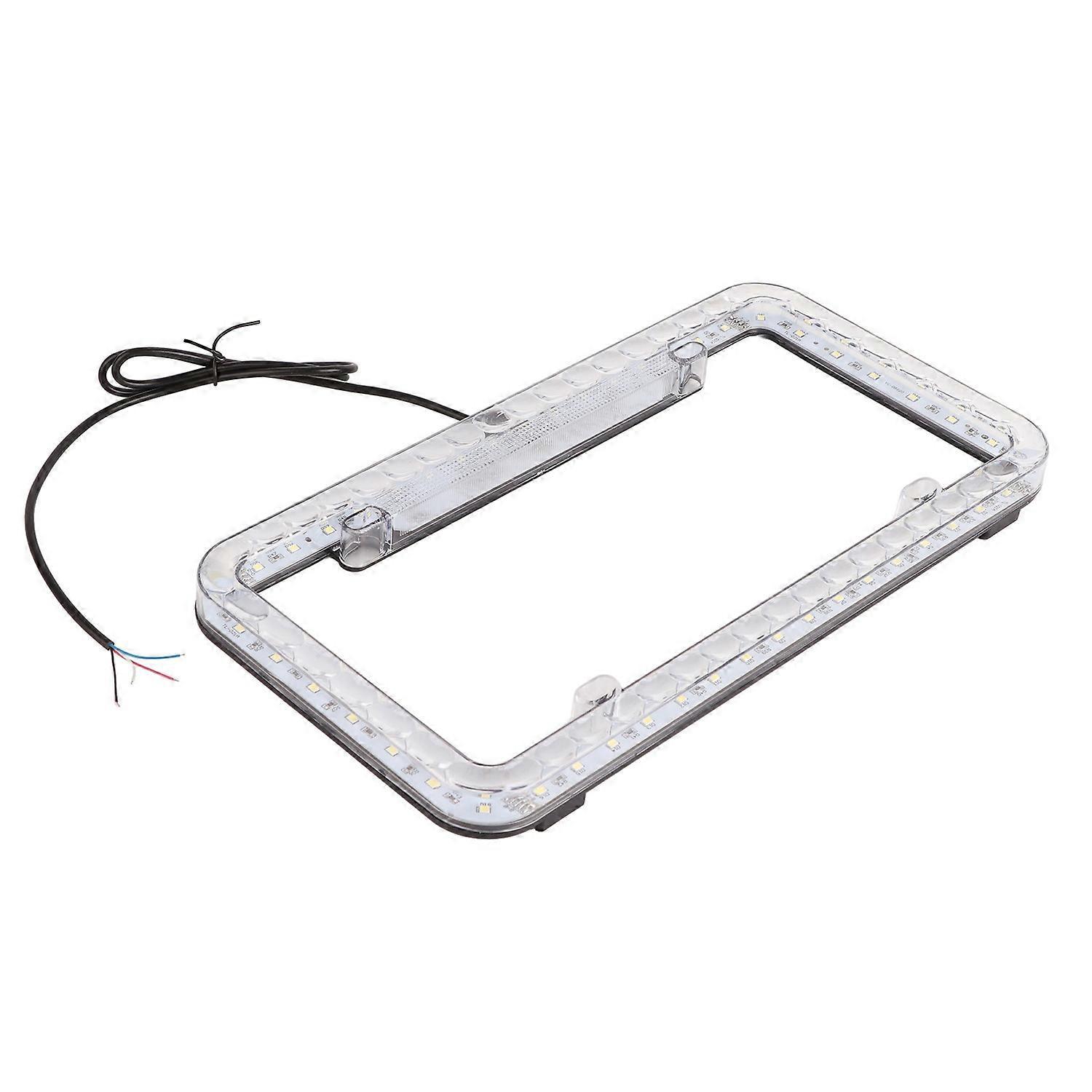 Led-kennzeichenhalterung Mit Beleuchtung, 6 W, 12 V, 31,5 X 16,5 X 2 Cm, Universell Passend Für Autos
