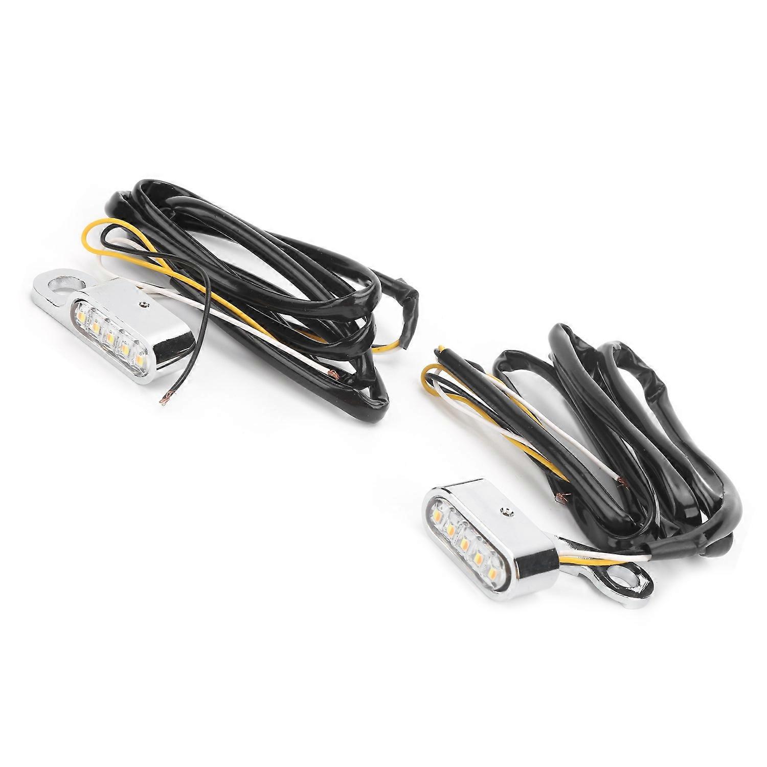 2 Stück Dc12v Led-blinker Für Motorräder, Passend Für Xl 48 72 1200 883 (2004–2020), Chrom