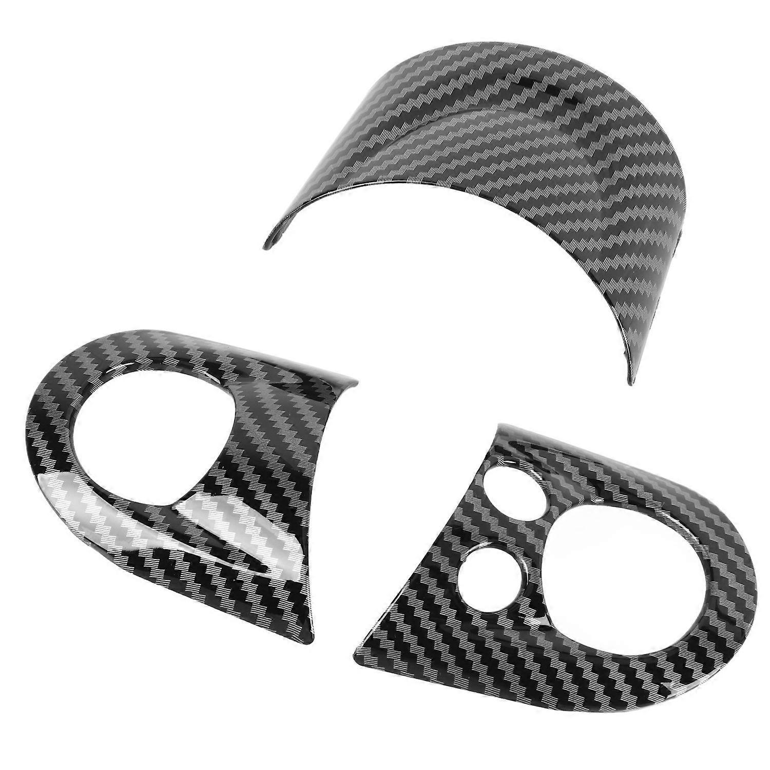 3-teiliges Lenkrad-panel-abdeckungsset In Carbonfaser-optik Schützt Vor Kratzern Für Cooper R54 R55 R56 R60