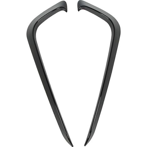 2 Stück Frontnebelscheinwerferrahmen Stoßstangenspoiler Zierleiste Glänzend Schwarz Lichtabdeckung Splitter Diffusor Für B7 S