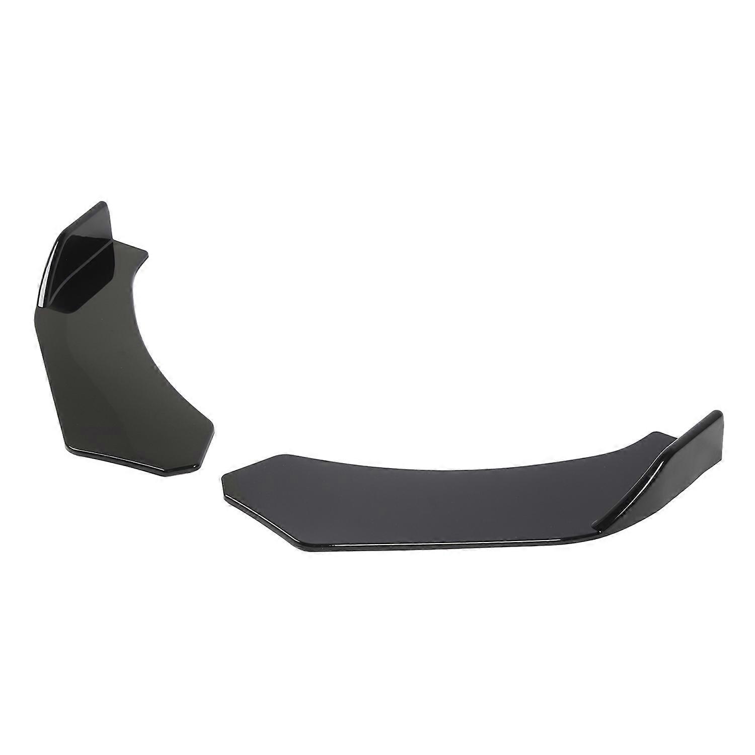 2 Stück Frontstoßstangenlippe Universal Glänzend Schwarz 57 Cm Links Rechts Stoßstangenlippensplitter Winglets Für Fahrzeuge