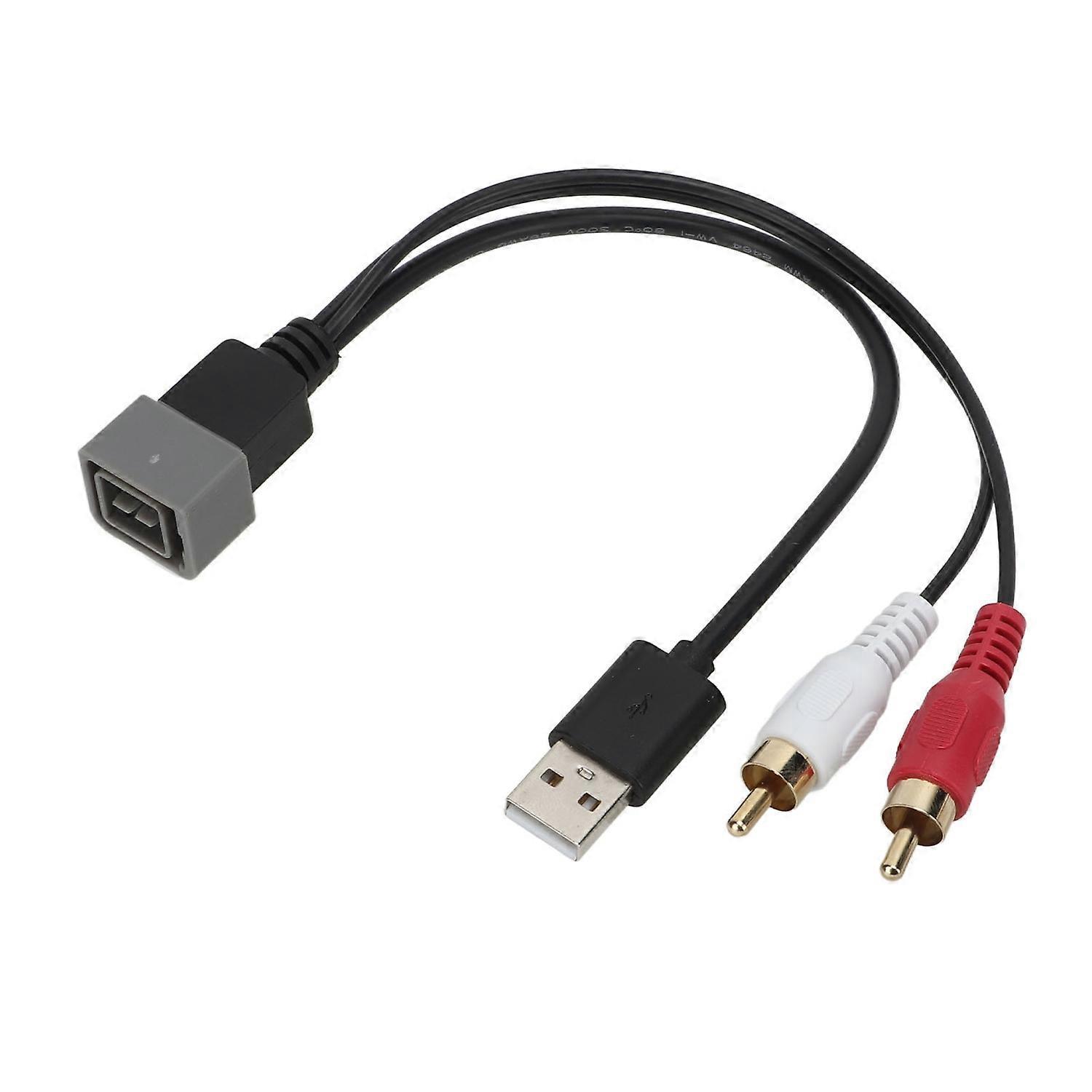 8-poliger Usb-2-rca-stecker-kabeladapter, Video- Und Audiokabelanschluss, Ersatz Für Nissan Cube Ab 2011