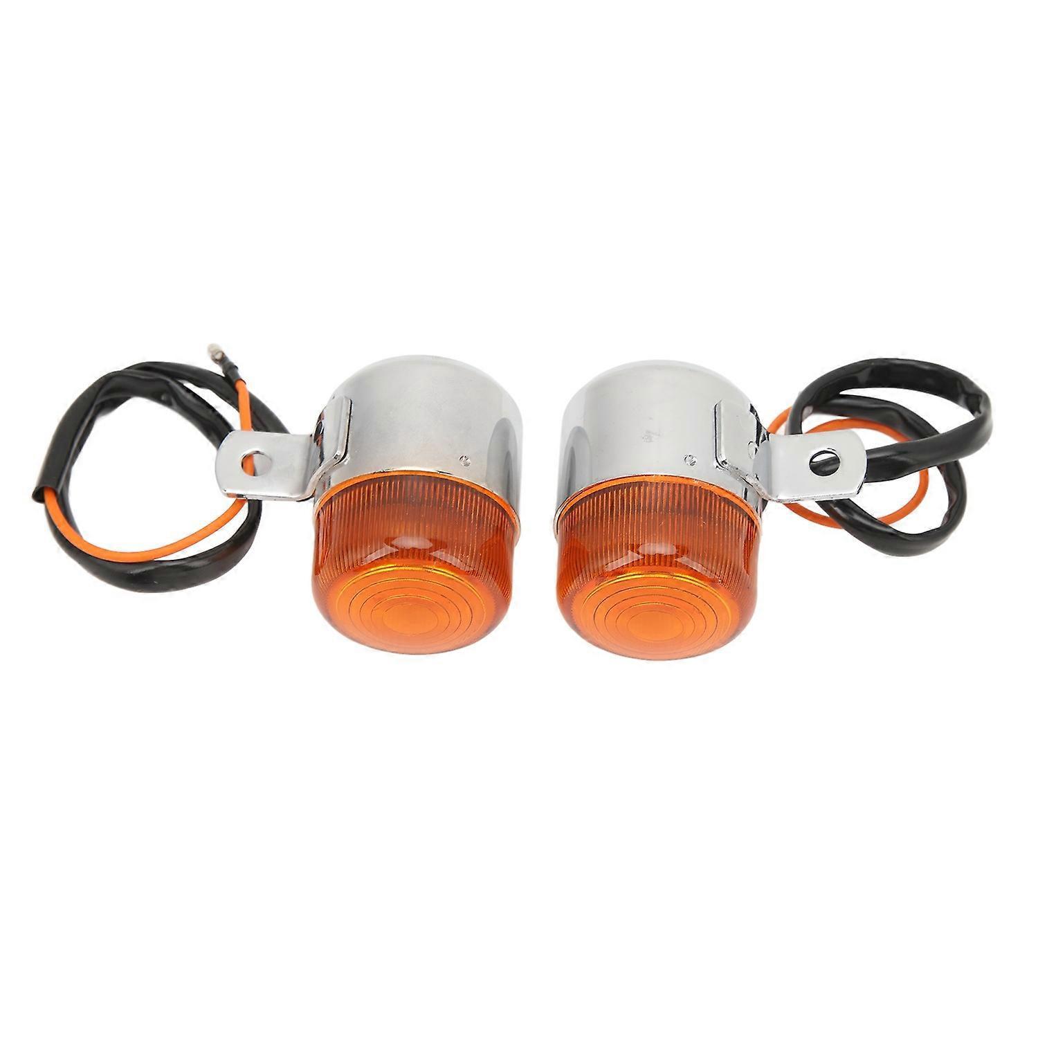 Paar Motorrad-blinker 6v Stilvolle, Robuste, Helle Blinkerlampen Für