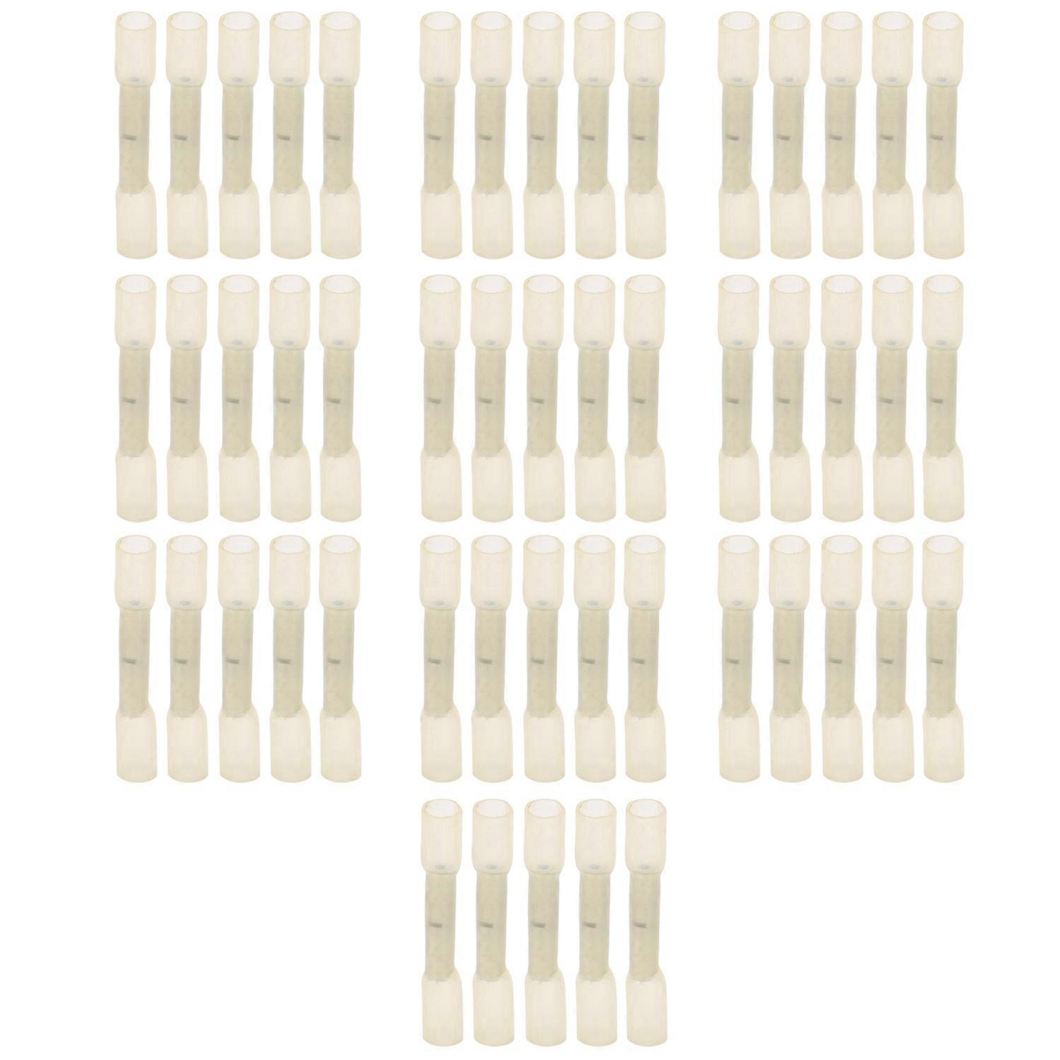 50 Stück Schrumpfschlauch-anschlussklemmen, Stoßverbinder-set, Wasserdicht, Für Elektrische Kabel, Crimpverbinder, Bht0.5