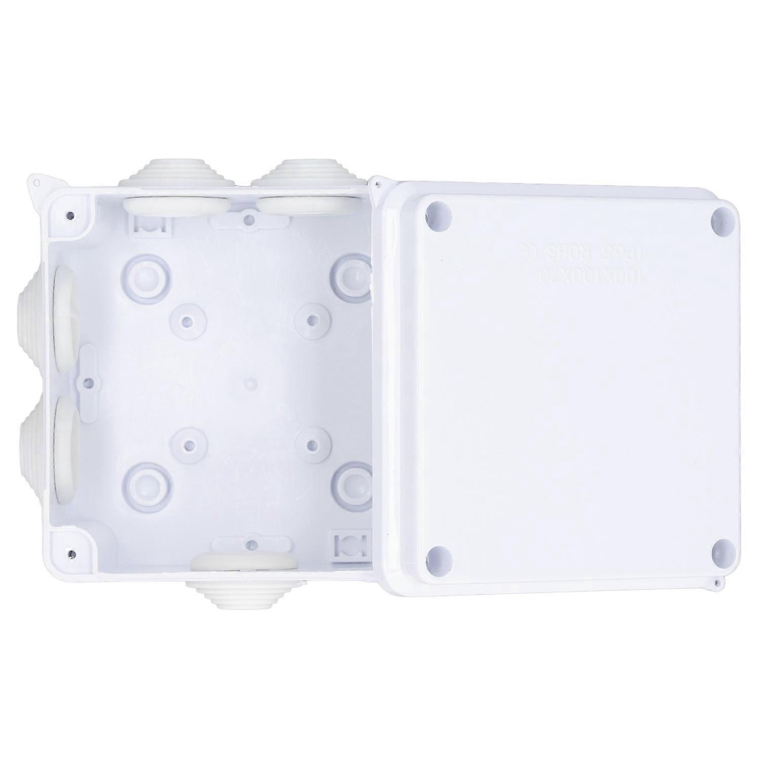 Anschlussdose 100x100x70mm Ip65 Wasserdichtes Vorgebohrtes Elektrisches Gehäuse Mit Gummistopfen Für Den Außenbereich