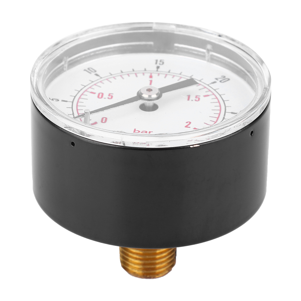 Manometer 50mm Zifferblatt 1/4 Bspt Rückseitiger Anschluss Für Luft Wasser Öl Gas (0-30psi 0-2bar)