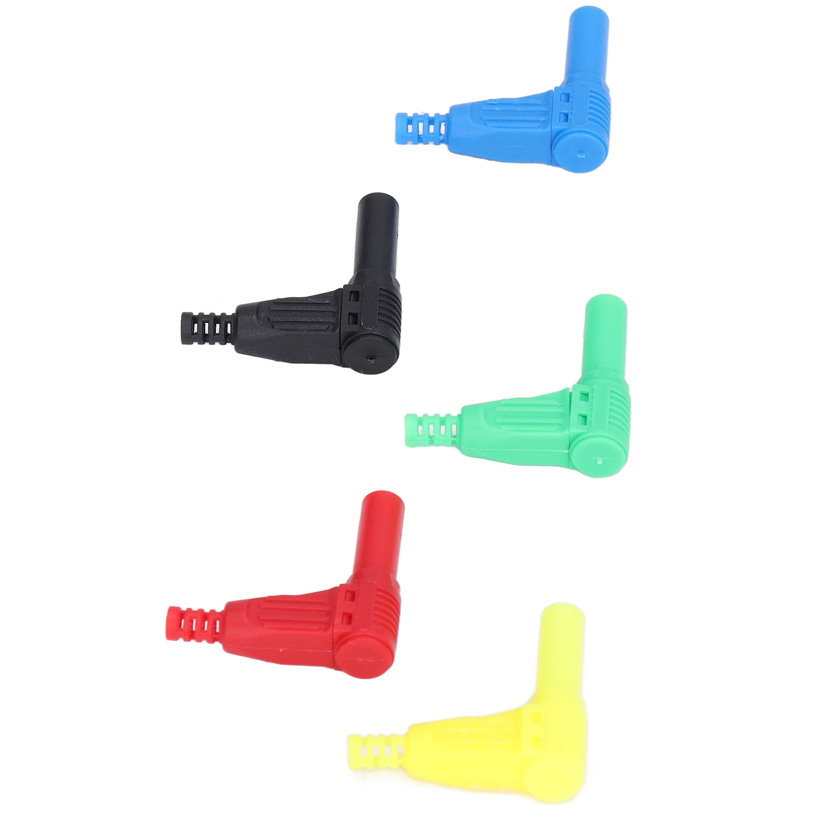 10 Stück Bananenstecker, Sicherheitsversiegelt, Ummantelt, 90°-winkel, Zum Selbstzusammenbau, Lötanschluss, 4 Mm