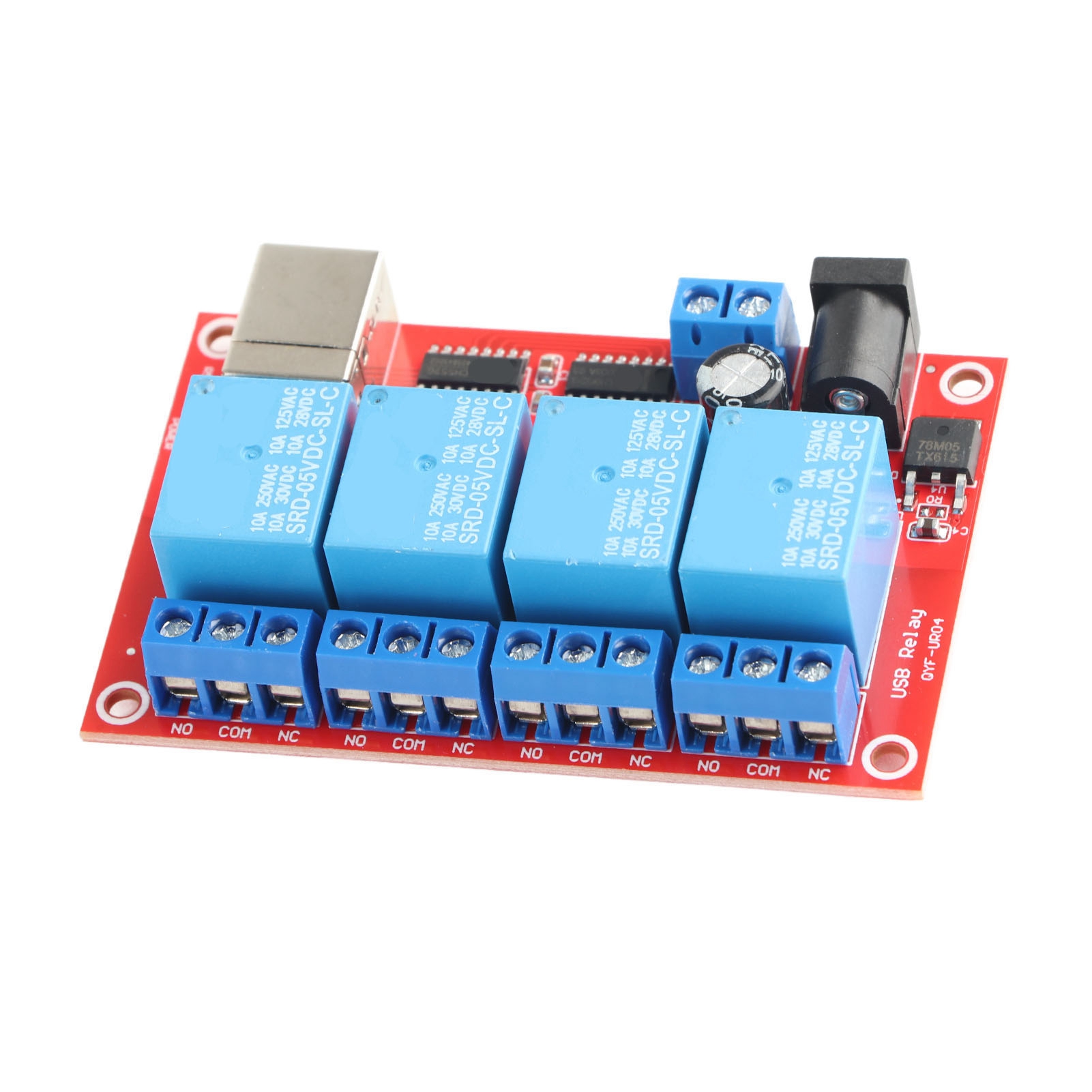 4-kanal-relaismodul, Usb-anschluss, Dc-relaisplatine, Computersteuerung (sps), 3 Betriebsmodi, 5 V