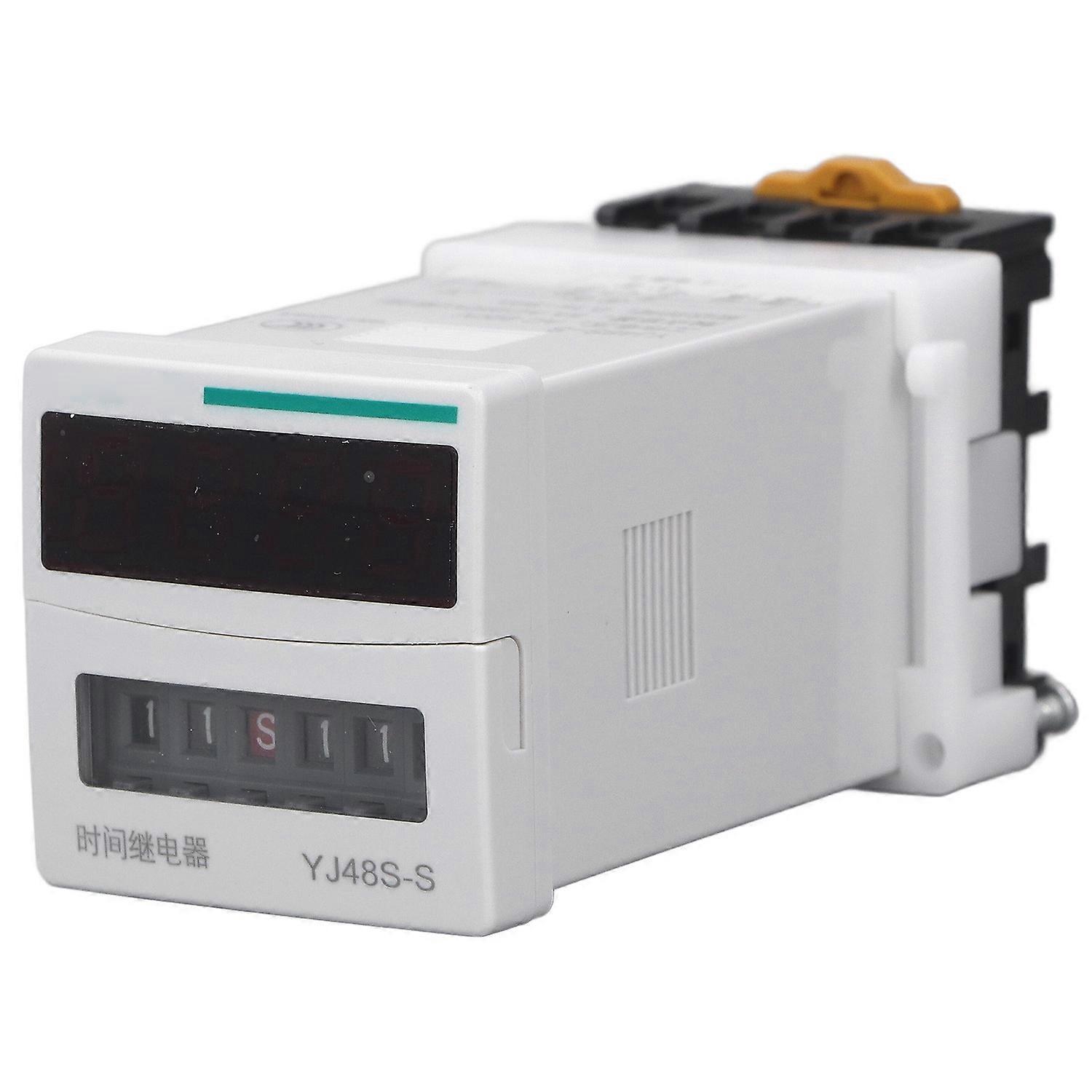8-poliges Zeitrelais, 1 Satz, Zyklischer Typ, Programmierbares Verzögerungsrelais 0,1s–99h, Ac 250 V, 5 A, Kontakt C
