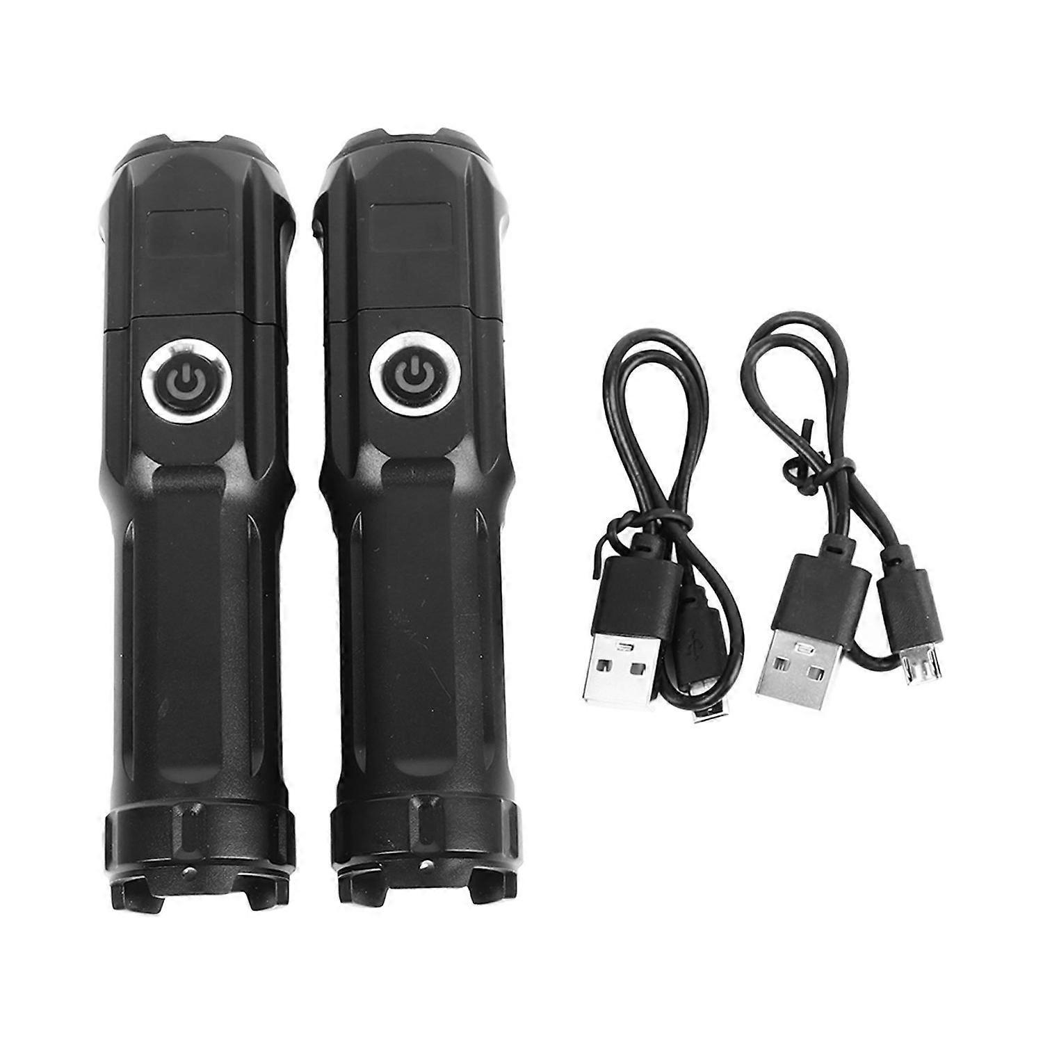 Stück Teleskop-zoom-taschenlampe Mit Starkem Licht, Usb-wiederaufladbar, Tragbarer Flutlichtstrahler Mit Großer Reichweite Für Kameras