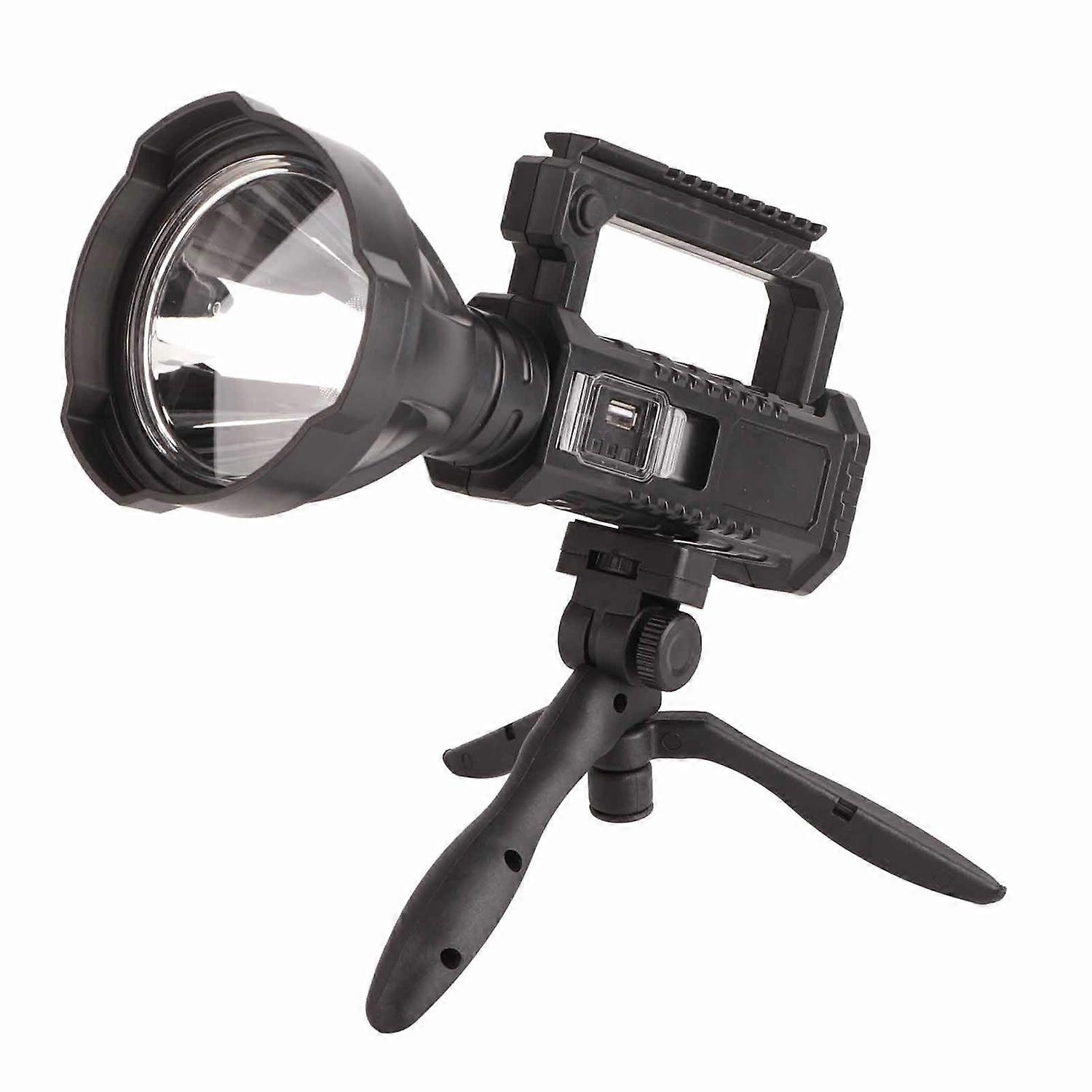 Led-langstrecken-scheinwerfer, Usb-ladefunktion, Kleine Außentaschenlampe Mit Stativ
