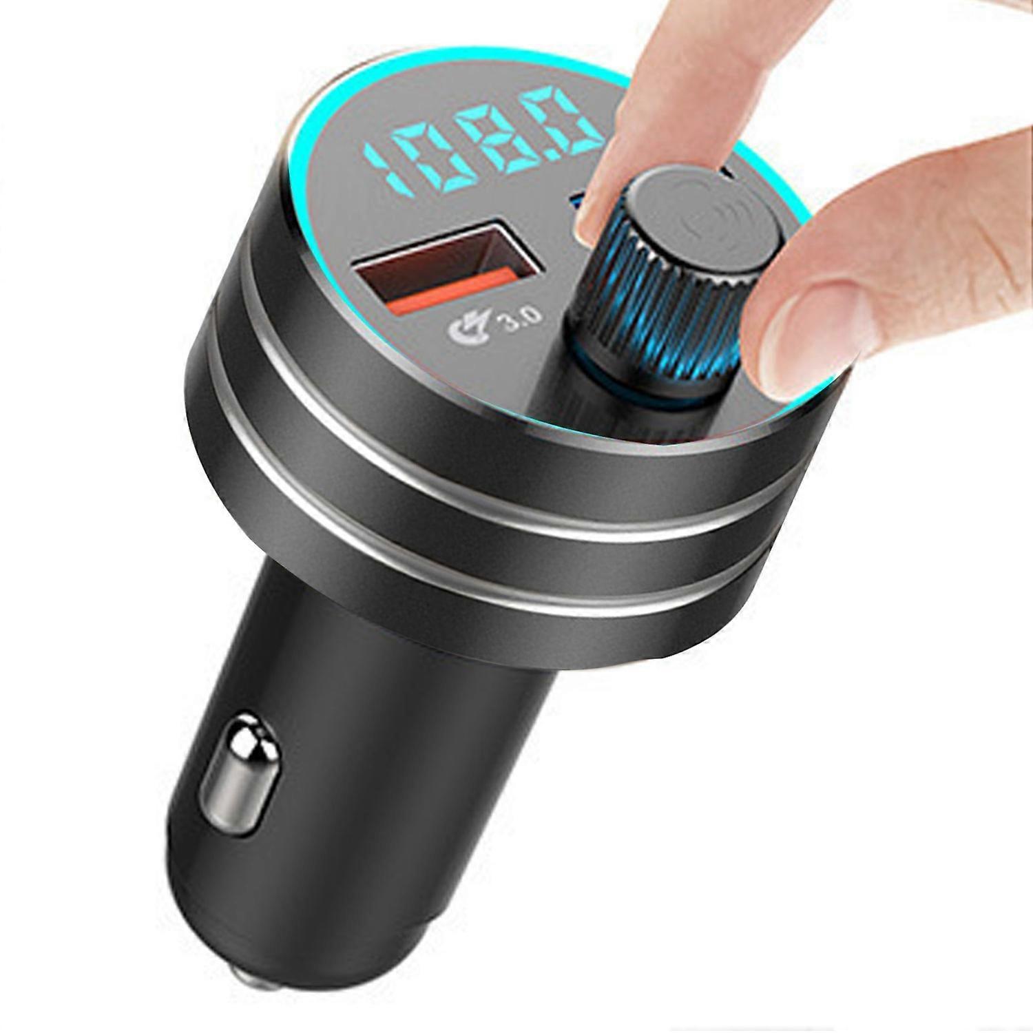 Bluetooth-mp3-player Fürs Auto (87,5 Bis 108,0 Mhz) Mit Fm-sender Und -empfänger, Dual-usb-ladefunktion Und Kfz-ladegerät