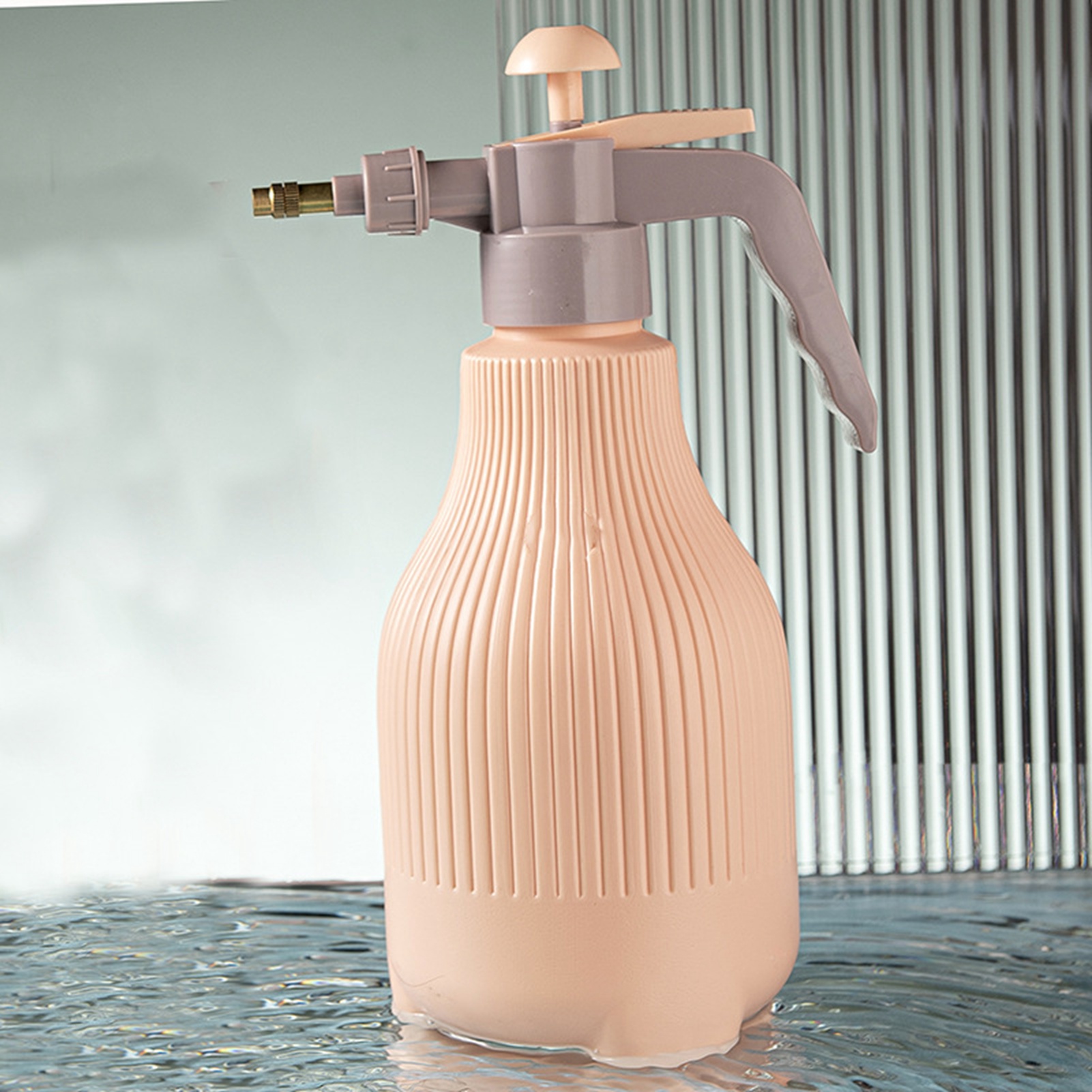 1500-ml-gartensprühflasche Mit Drehbarer Sprühdüse, Versiegelt, Gleichmäßiger Sprühstrahl, Großer Sprühbereich, Wassersprüher, Pink Und Orange