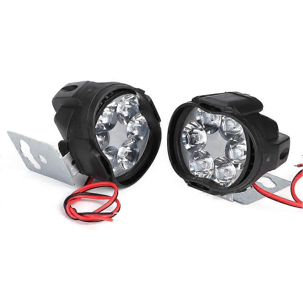 2 Stück 6 Led-nebelscheinwerfer Für Motorräder, Universell Wasserdicht, 12 V