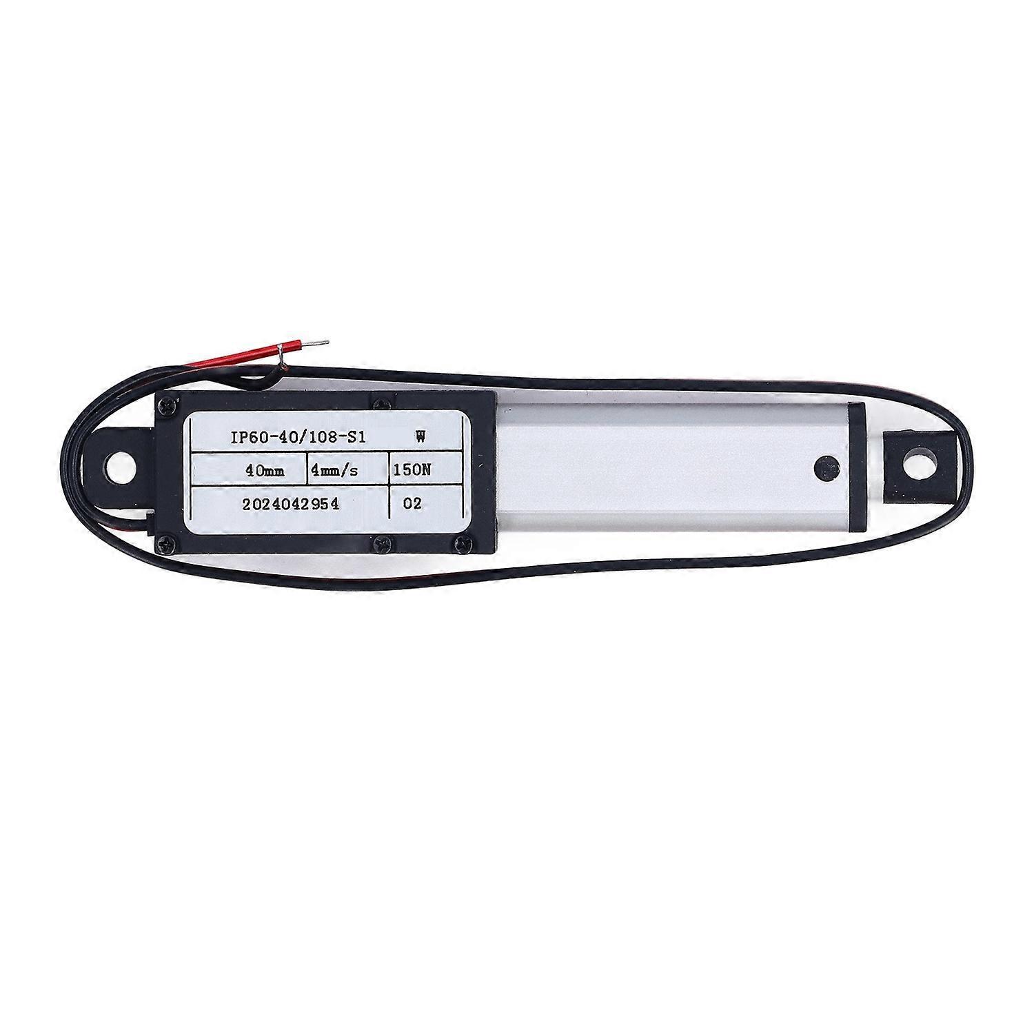 Mini-linearantrieb, 40 Mm Hub, 150 N Schubkraft, 4 Mm/s Geschwindigkeit, Aluminium, Elektrisch, 24 V