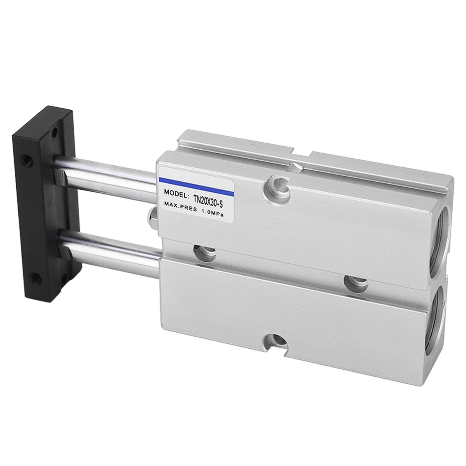 Luftzylinder, Pneumatisch, 2 Kolbenstangen, 2 Wellen, Doppeltwirkend, 0,1–1,0 Mpa, 30 Mm Hub, 20 Mm Bohrung