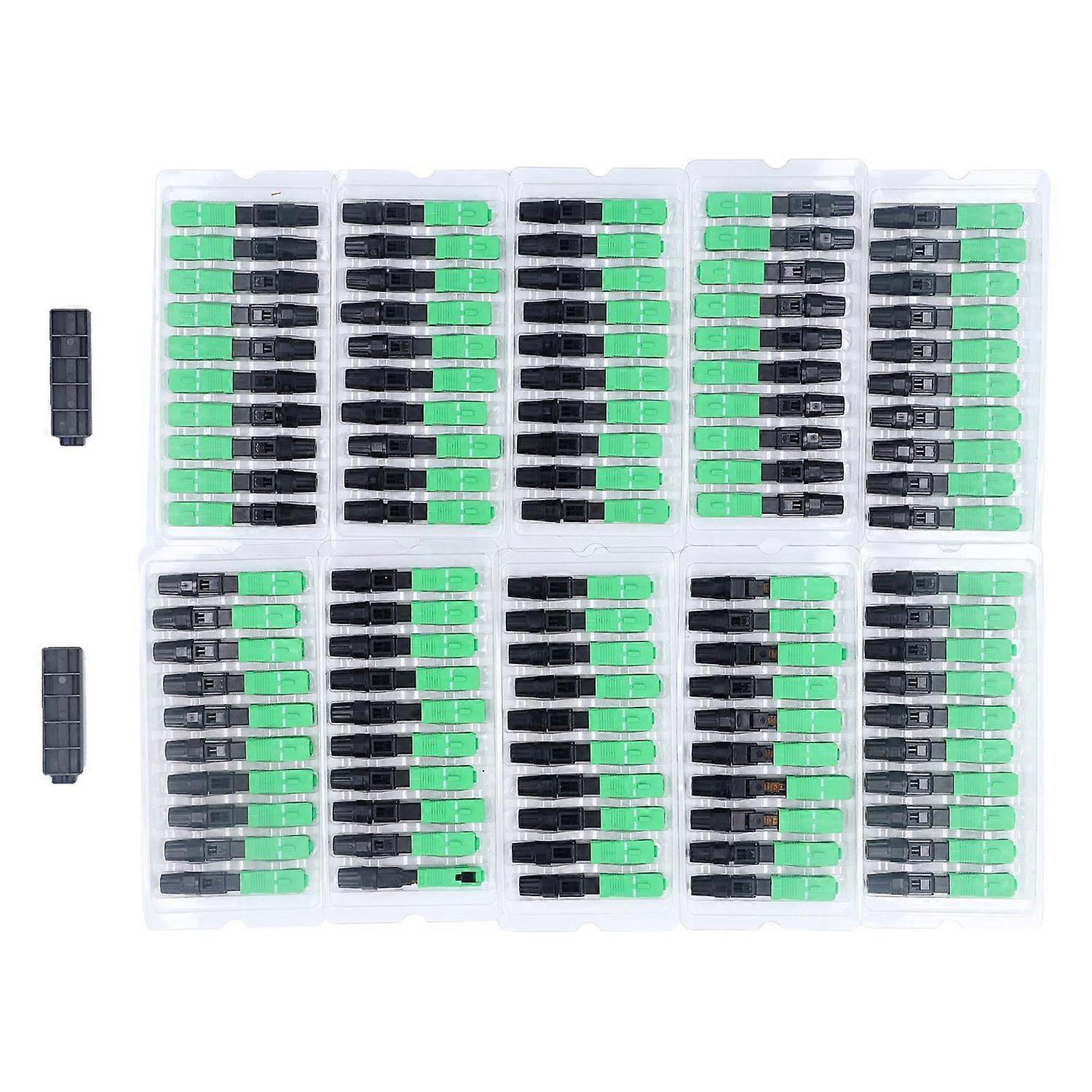 Glasfaser-schnellverbinder Sc Upc Vierkantkopf Voreingebauter Abs-lichtwellenleiter-konverter-adapter