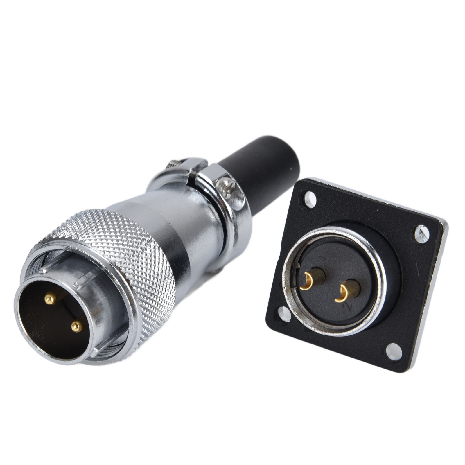 Luftfahrtstecker, Wasserdichte 2-polige Buchse, Led-industriegeräte, 500 V, Ws20