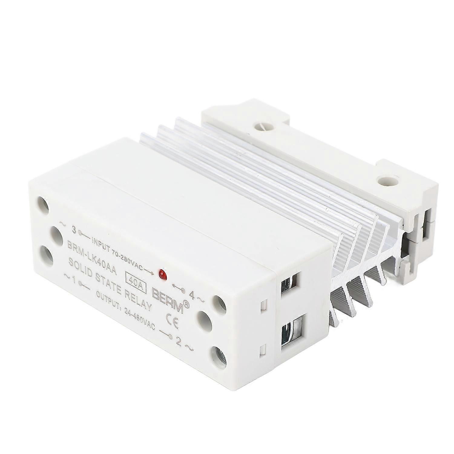Din-schienen-halbleiterrelais, Integrierter Eingang 70–280 V Ac, Ausgang 24–480 V Ac, Einphasiges Halbleiterrelais