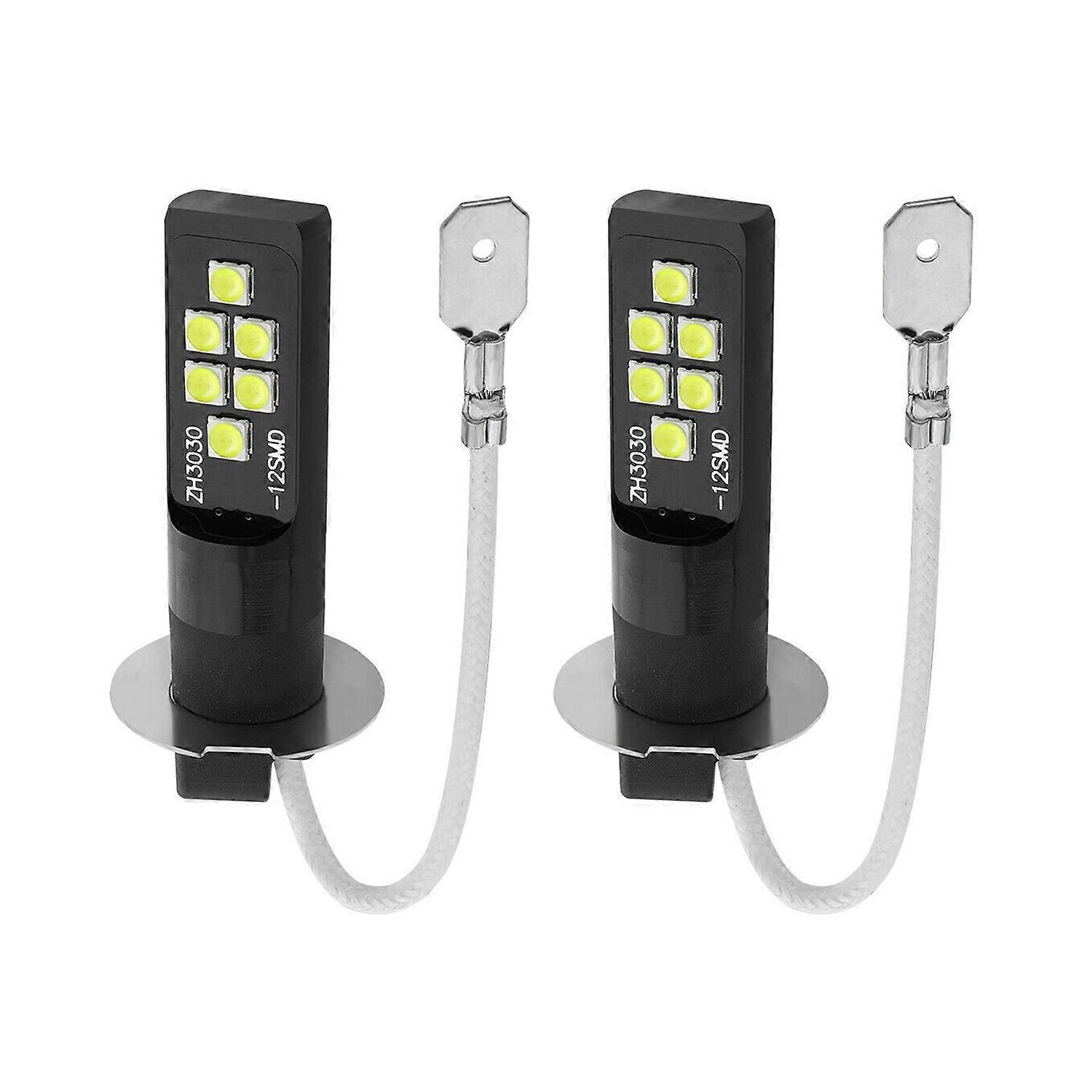 Led-nebelscheinwerfer Für Autos, 80 W, Paar, H3-led-lampen, 6000–6500 K, Tagfahrlicht, 300 Lm
