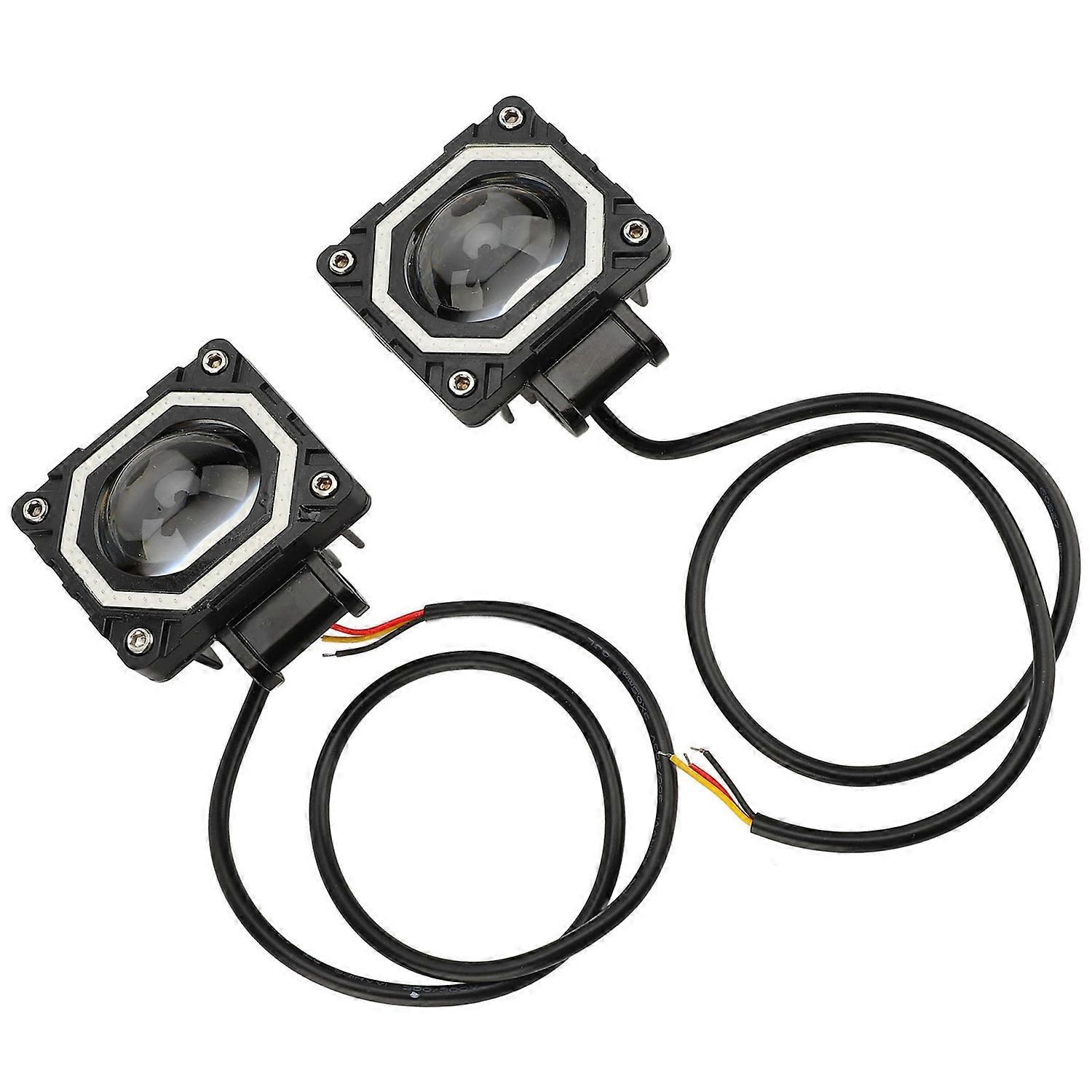 Stück Motorrad-scheinwerfer 20w 3000k 6000k 8000k Ip68 Wasserdicht Quadratische Offroad-fahr-arbeitsscheinwerfer