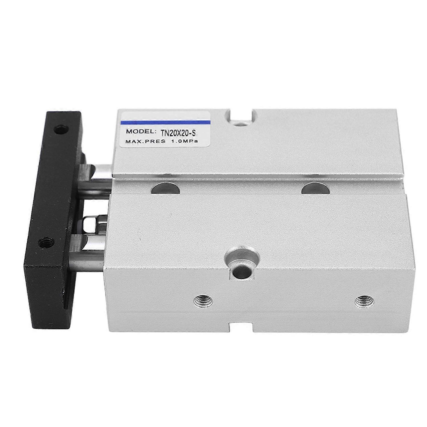 Doppelwirkender Pneumatischer Zylinder Aus Aluminiumlegierung, Doppelkolbenstange, Doppelwelle, 20 Mm Bohrung, 20 Mm Schaft